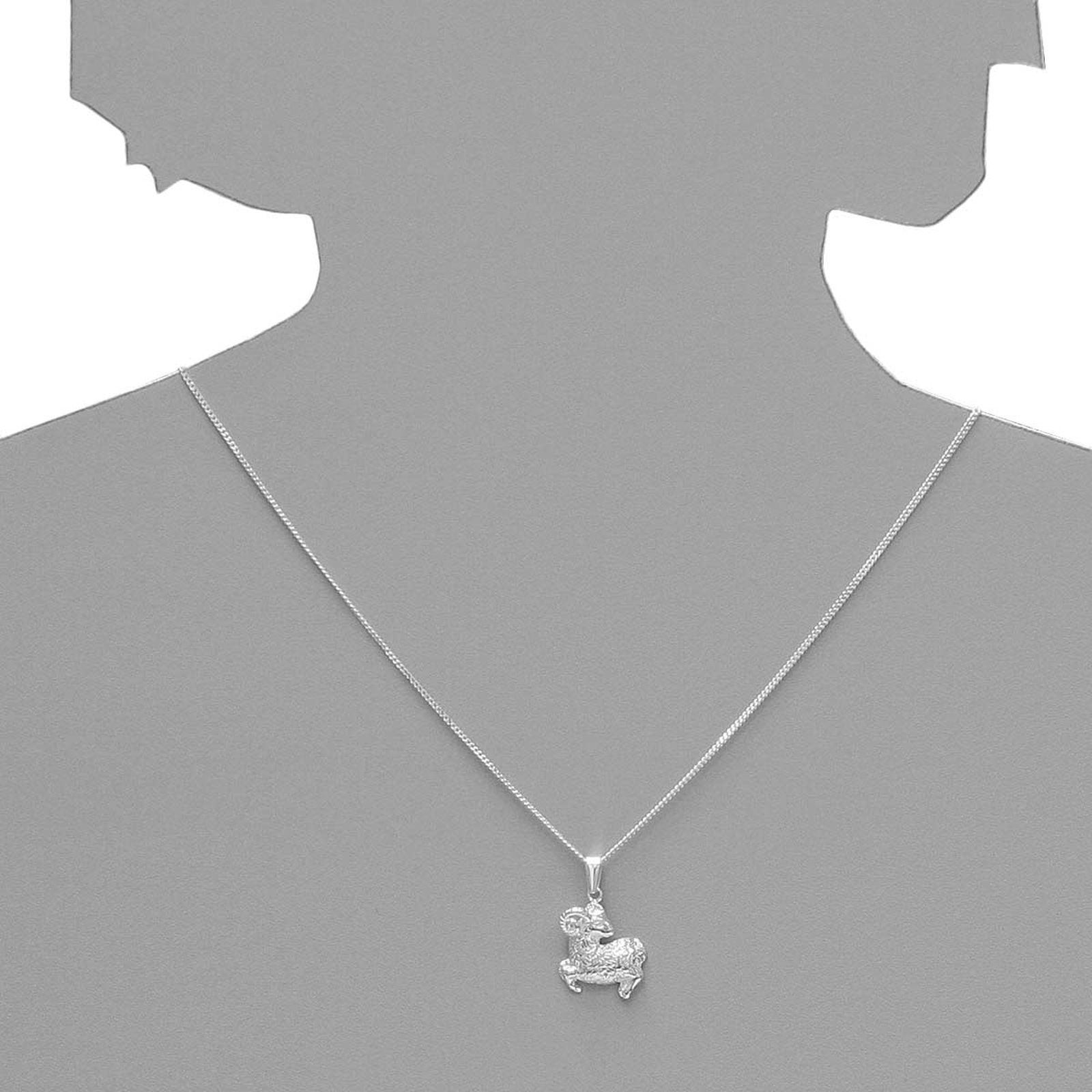 OSTSEE-SCHMUCK Kette mit Anhänger »- Tierkreiszeichen Widder - Silber 925/000 -,«