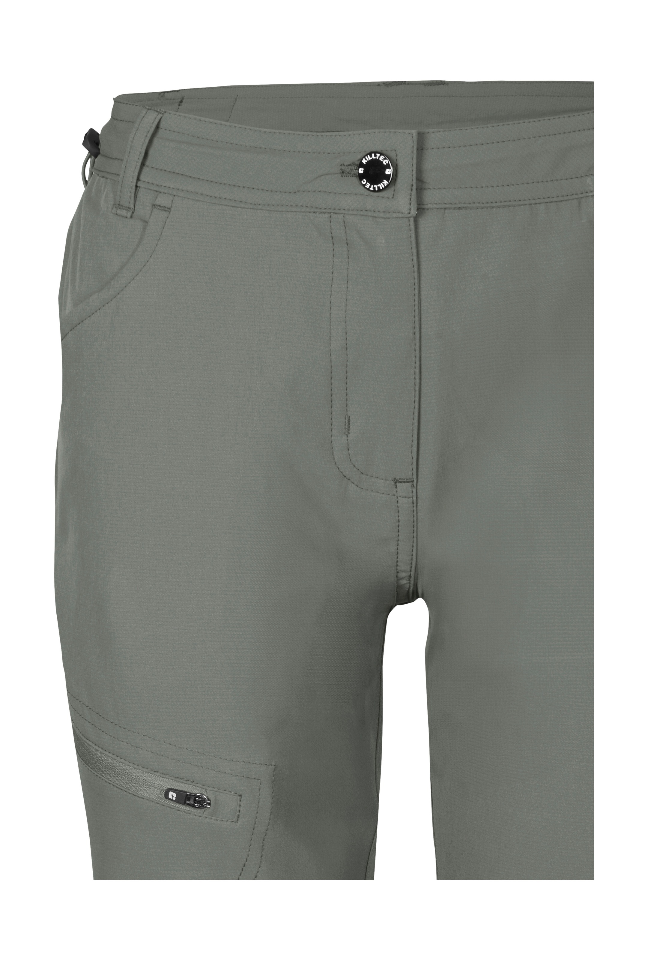 Caprihose KILLTEC "KOS 4 WMN PNTS", Damen, Gr. 38, Normalgrößen, grün, Obermaterial: 92% Polyester, 8% Elasthan, Hosen Caprihose, Wasserabweisende, schnelltrocknende Caprihose mit Comfort-Stretch 2
