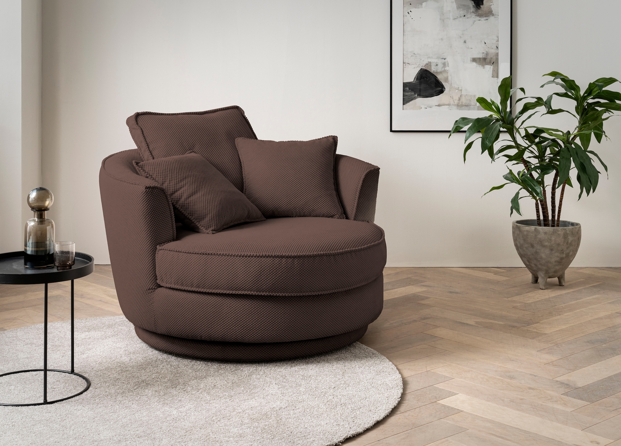 Leonique Drehsessel "MAISIE, Love Seat XXL, Lese-Sessel BIG-", Sessel in ME günstig online kaufen