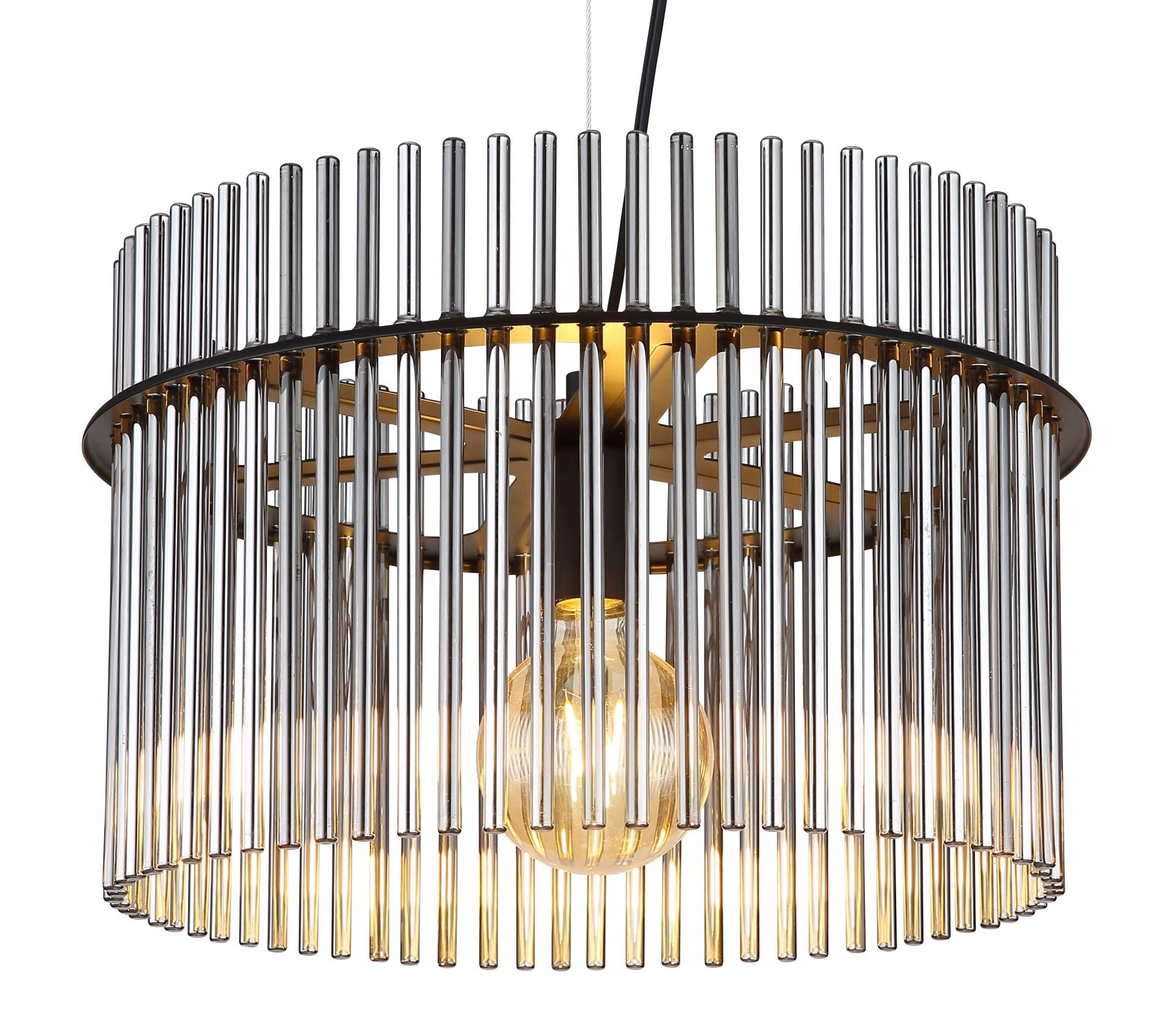 GLOBO LIGHTING Pendelleuchte »GORLEY«, 1 flammig, Leuchtmittel E27 | ohne Leuchtmittel, Design Glasstäbe, Deckenlampe, Wohnzimmer, Esszimmer, Hängeleuchte