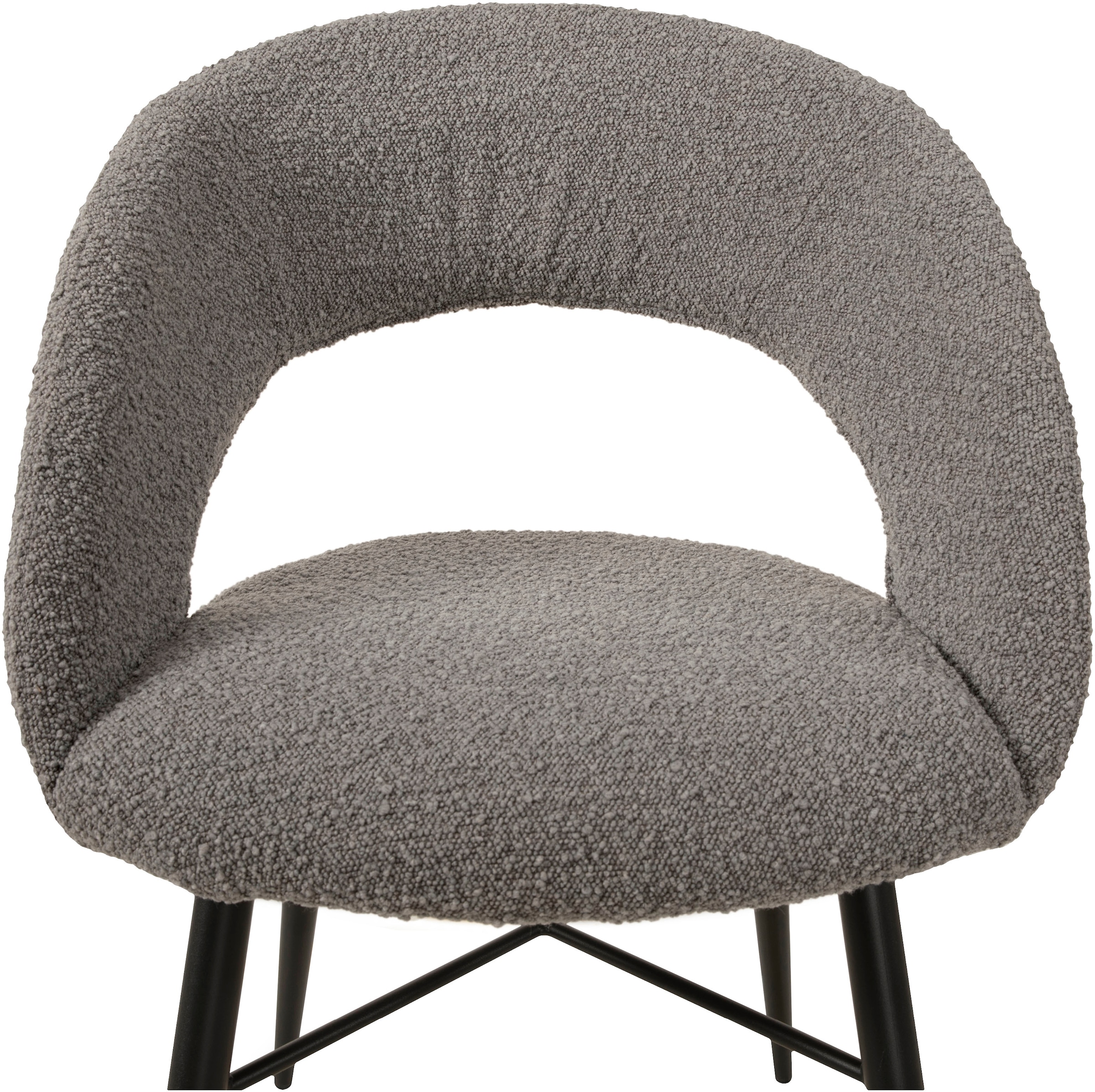 OMG Design Esszimmerstuhl »Marley«, (Set), 2 St., Stoff, mit modernem Cut-Out, Bouclé Bezug