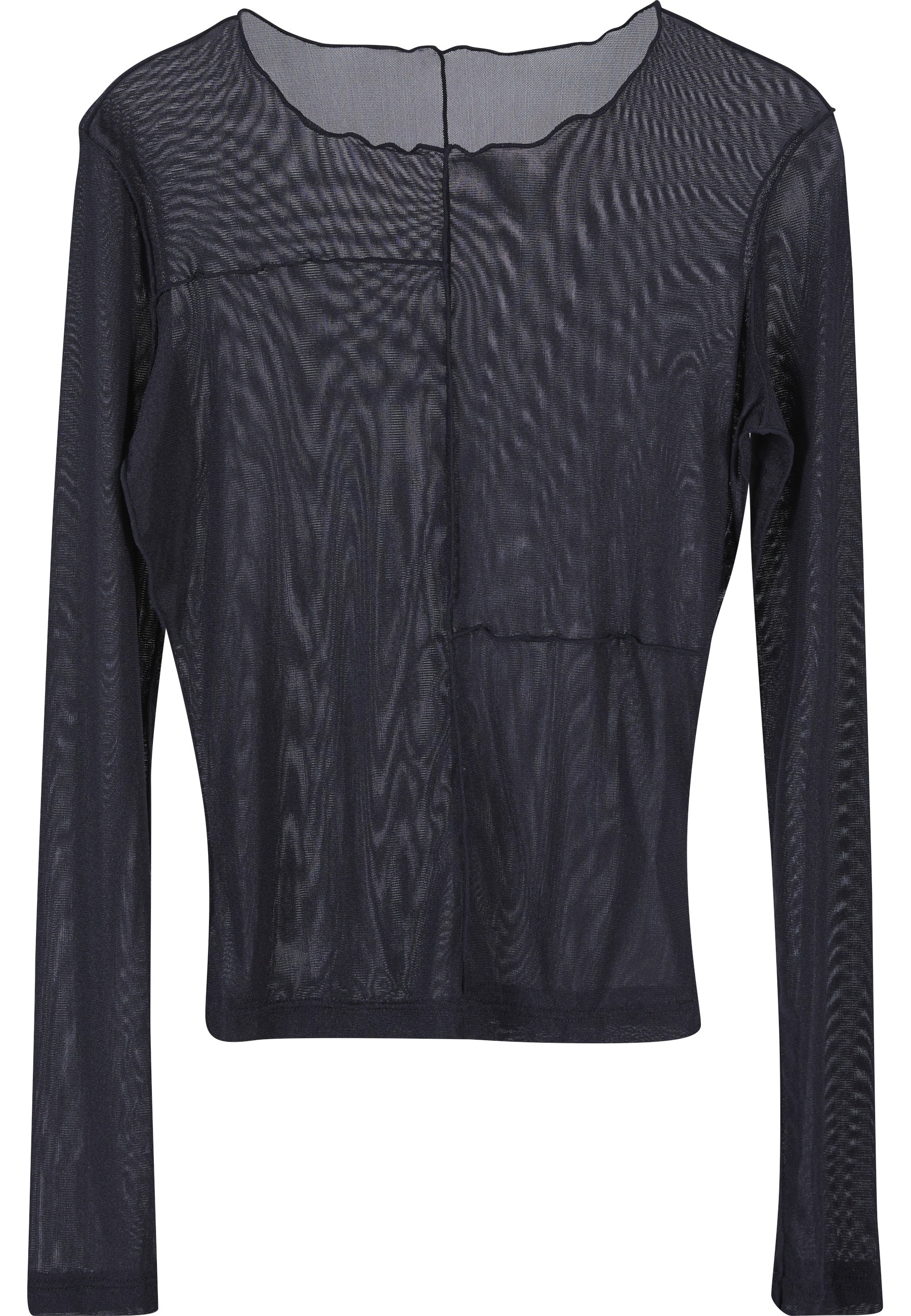 URBAN CLASSICS Longsleeve "Urban Classics Damen Ladies Exposed Seam Mesh Longsleeve" 1 Stk.
