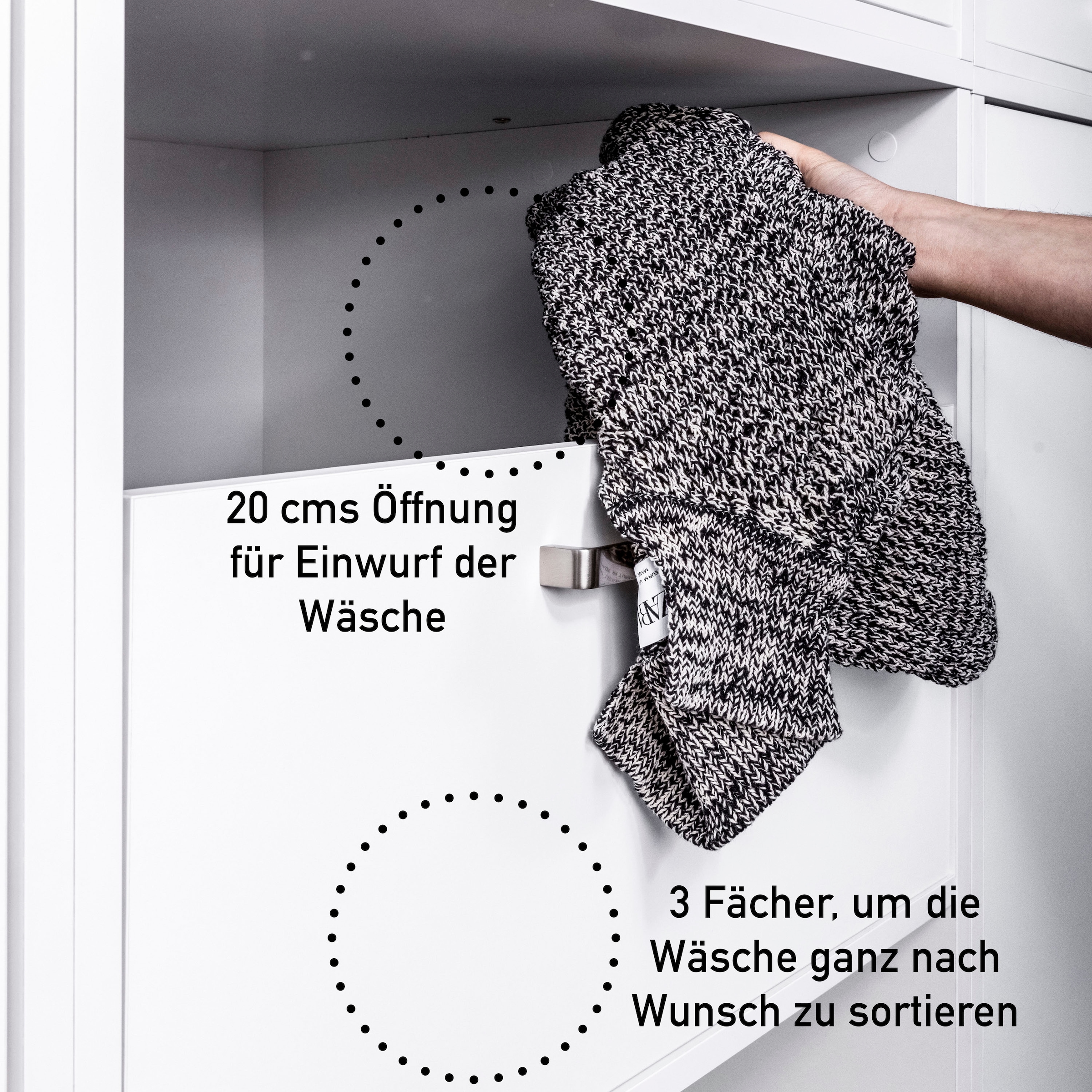 Inter Link Mehrzweckschrank-Set »Norela, Waschmaschinenumbauschrank, Geräteschrank mit Wäscheschrank« 5 Stk. tlg.