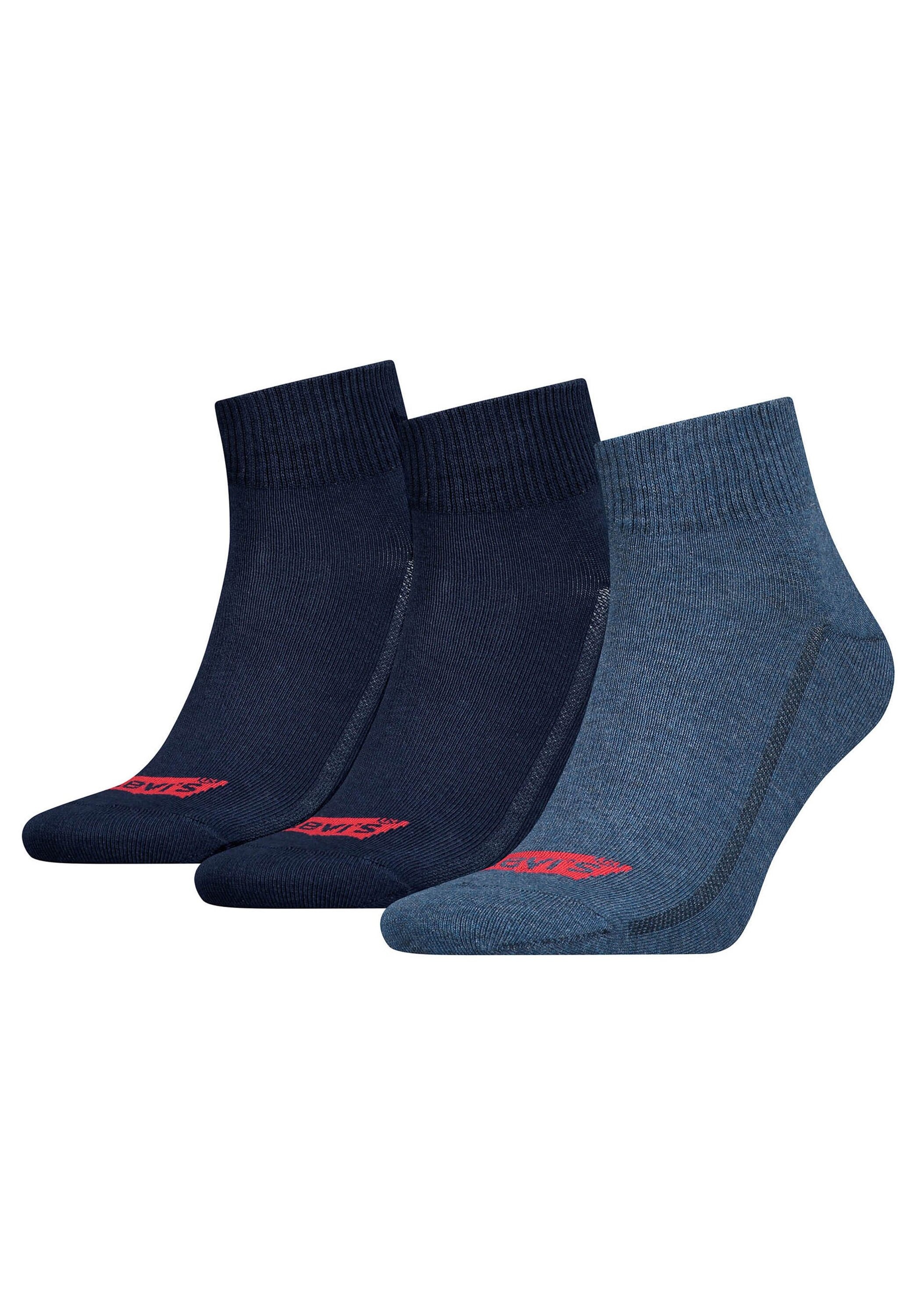 Levis Kurzsocken "Socken Mid Cut Batwing Logo Recycled Cotton 3P 3er Pack" 3 Paar tlg.
