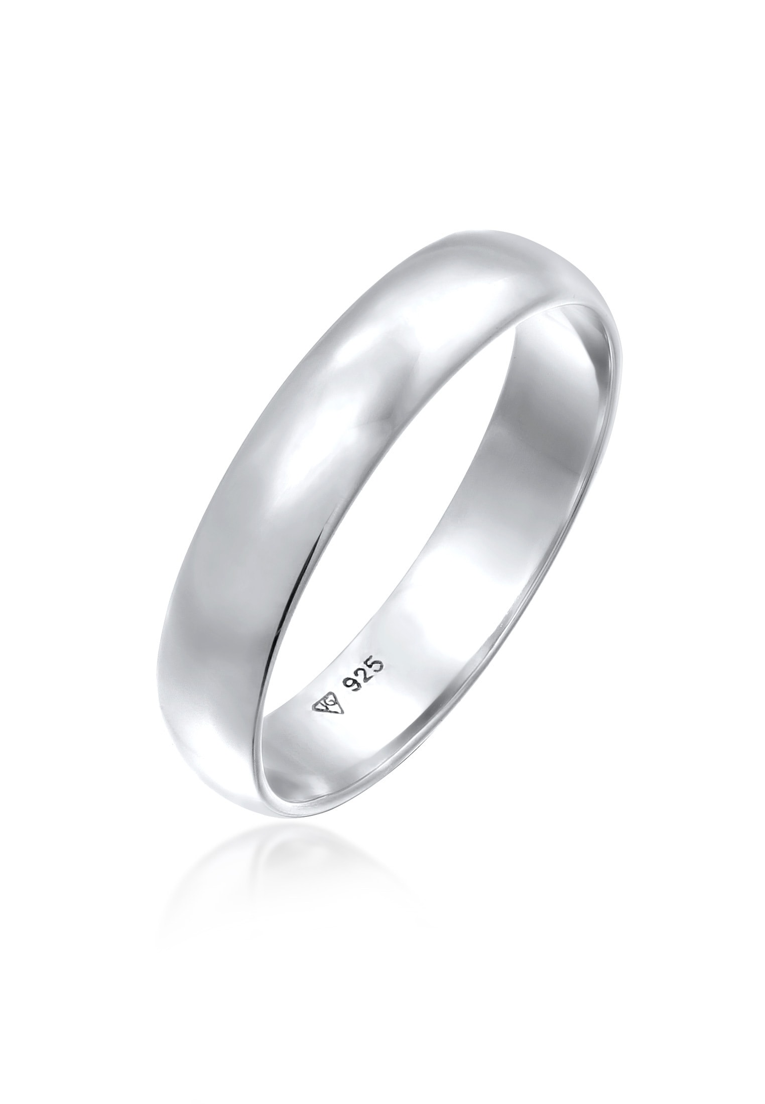 Elli Silberring »Ring Basic Bandring Trauring Verlobung 925 Silber«