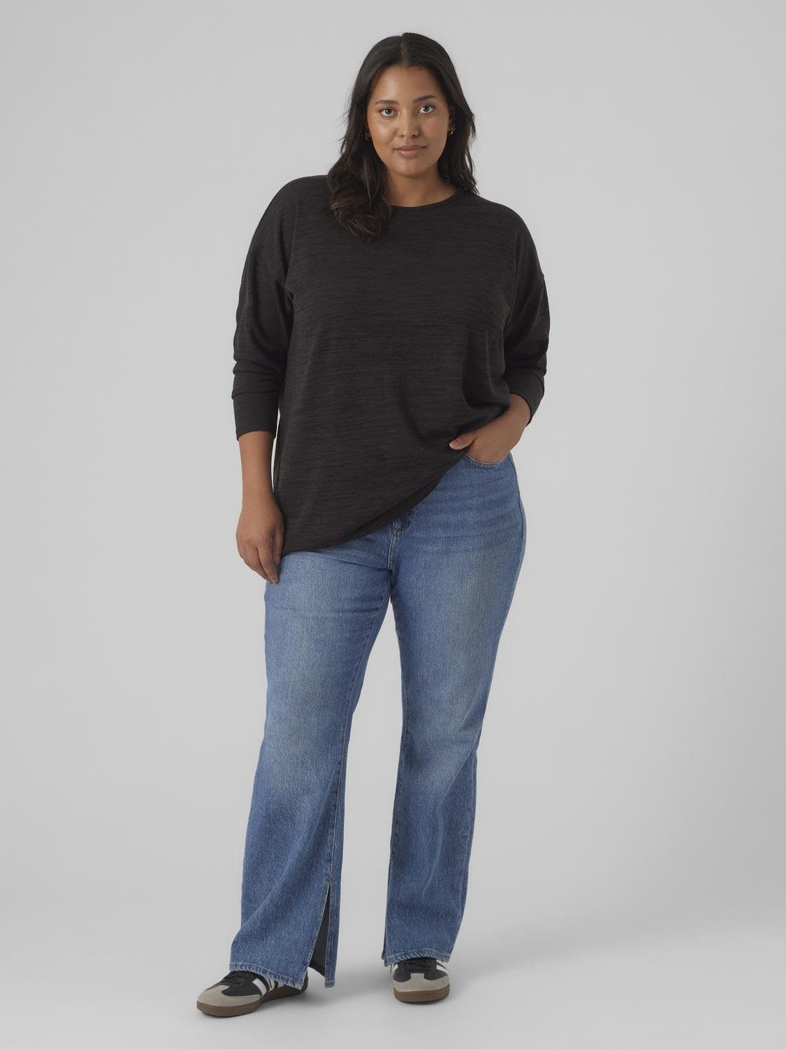 Vero Moda Curve Langarmshirt »VMCKATIE LS LONG TOP JRS NOOS CUR«