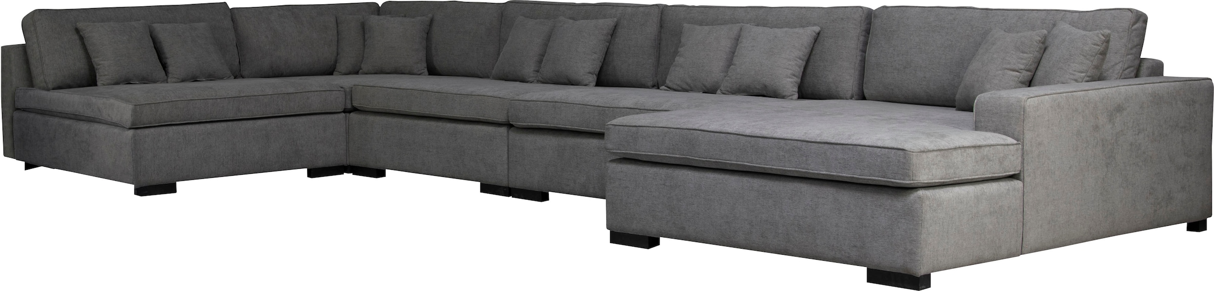 Home affaire Wohnlandschaft »Skara XXL U-Form«, Lounge-Sofa XXL mit Federkern-Polsterung, in vielen Bezugsvarianten