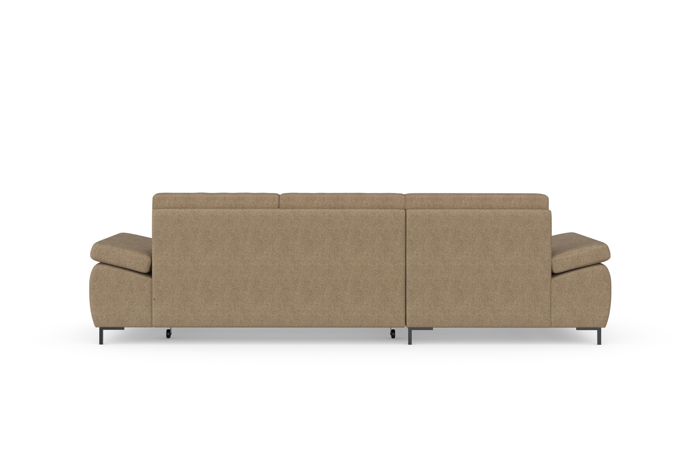 DOMO collection Ecksofa »Capelo L-Form«, mit Armteilverstellung, wahlweise mit Bettfunktion, Federkern