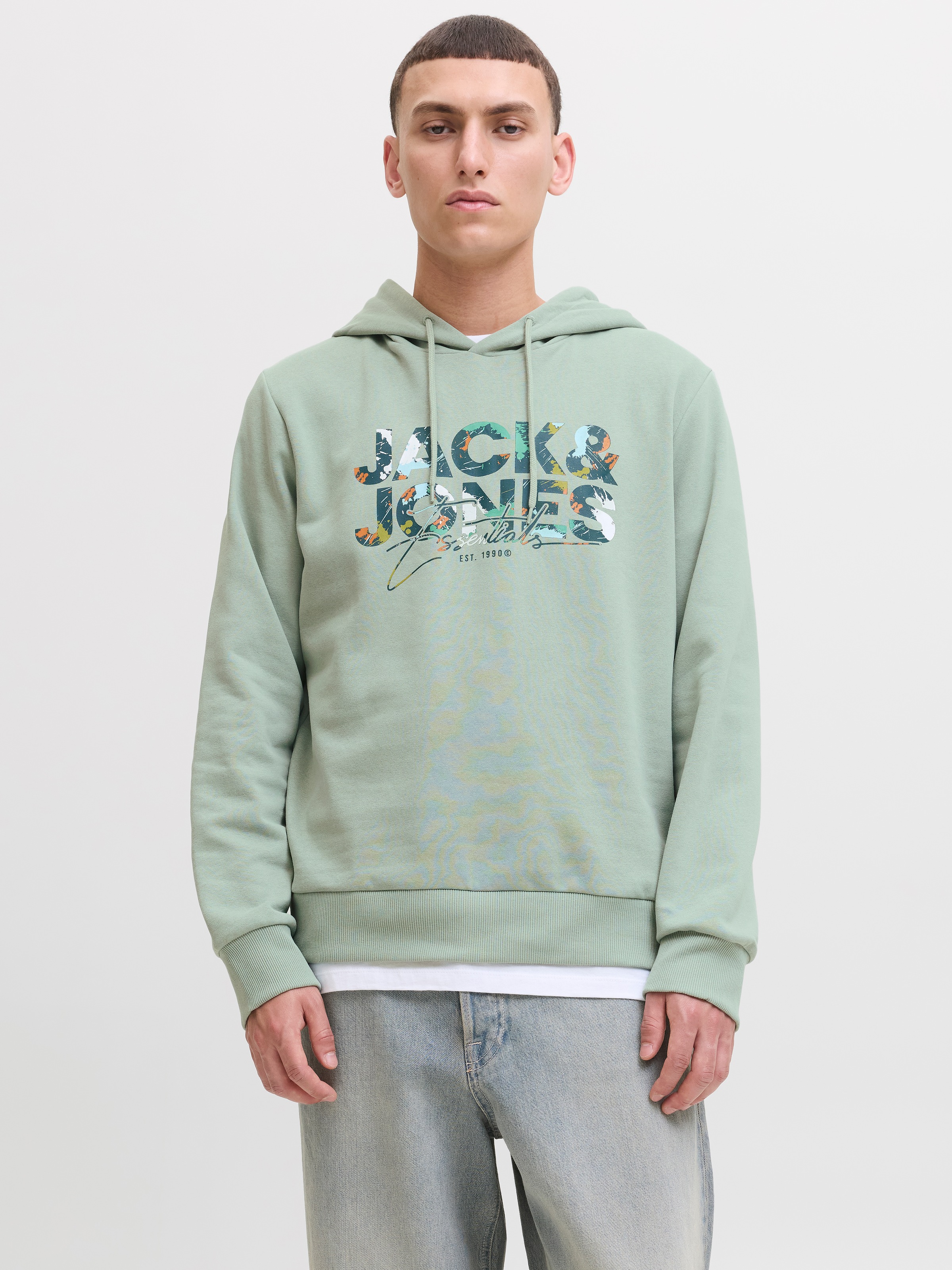 Jack & Jones Kapuzensweatshirt "JJGEPLAS SWEAT HOOD" günstig online kaufen