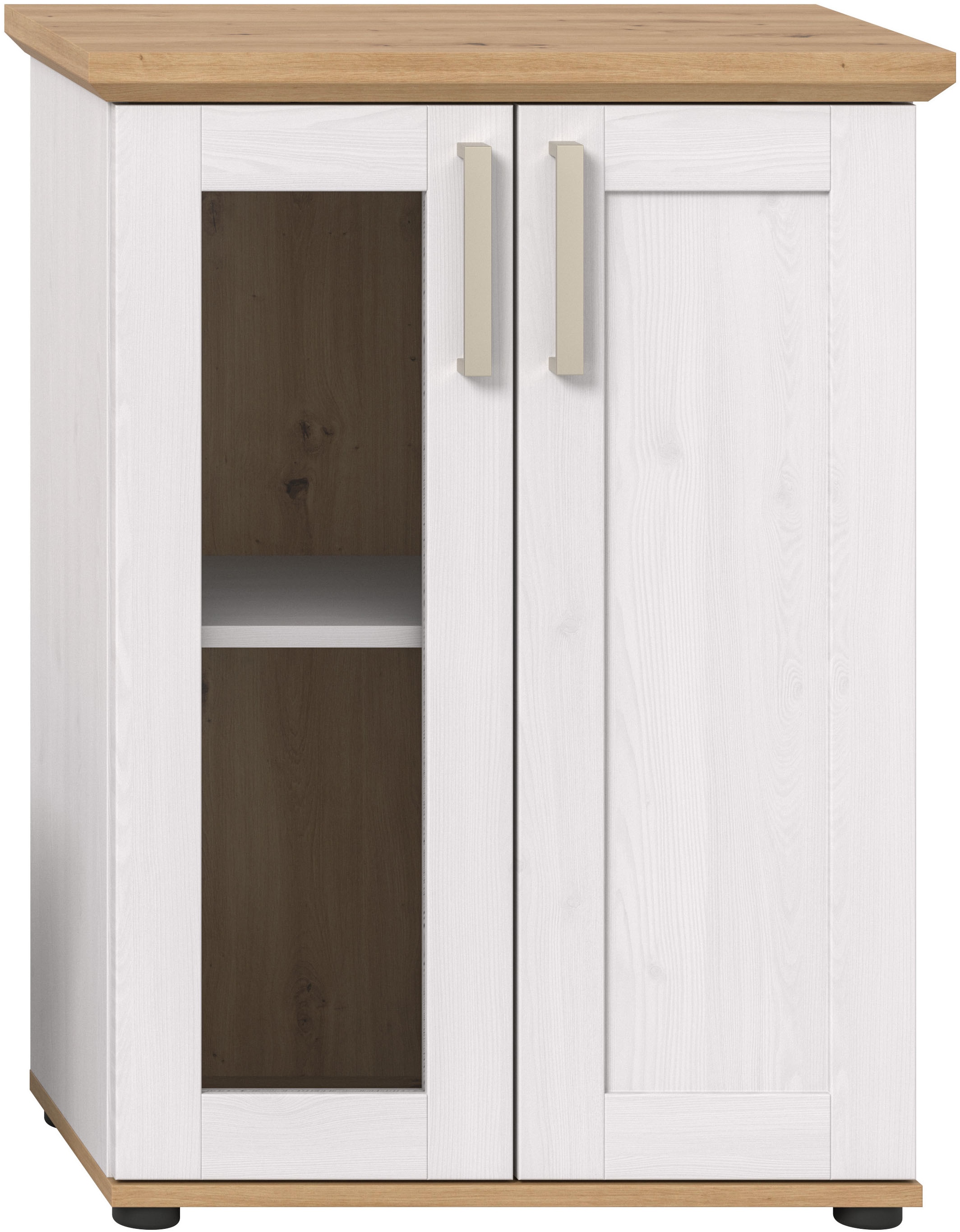 Home affaire Vitrine »Cosenza, Höhe 80 cm, 2 Türen, 2Fächer«, (1 St.), Vitrine, Höhe 88 cm, Wohnzimmer, Esszimmer