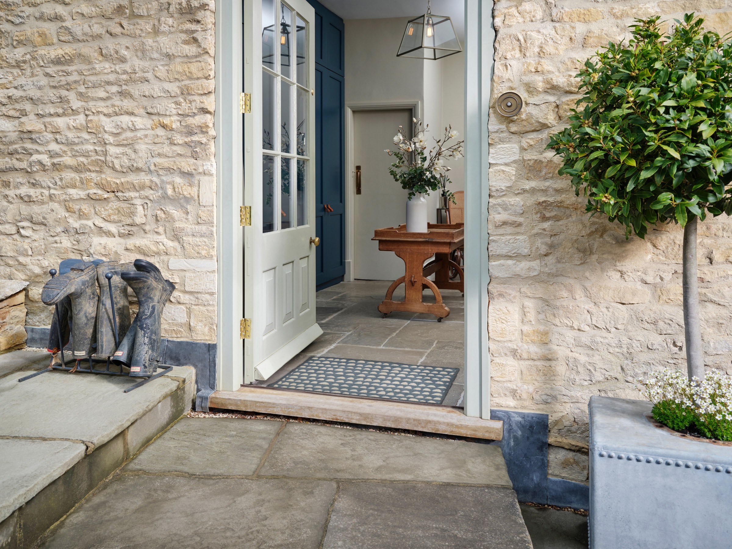 Turtle Mat Fußmatte "Priya Navy" rechteckig 9 mm Höhe günstig online kaufen