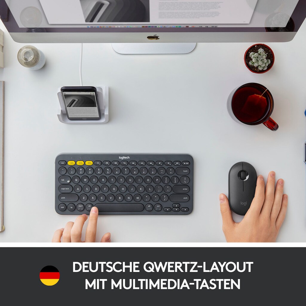 Logitech Wireless-Tastatur »K380 MULTI-DEVICE«, (Fn-Tasten)