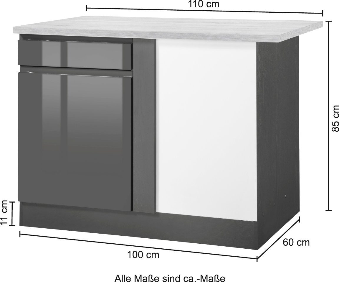 HELD MÖBEL Eckunterschrank Stauraum BAUR der | in praktischer »Virginia«, Ecke