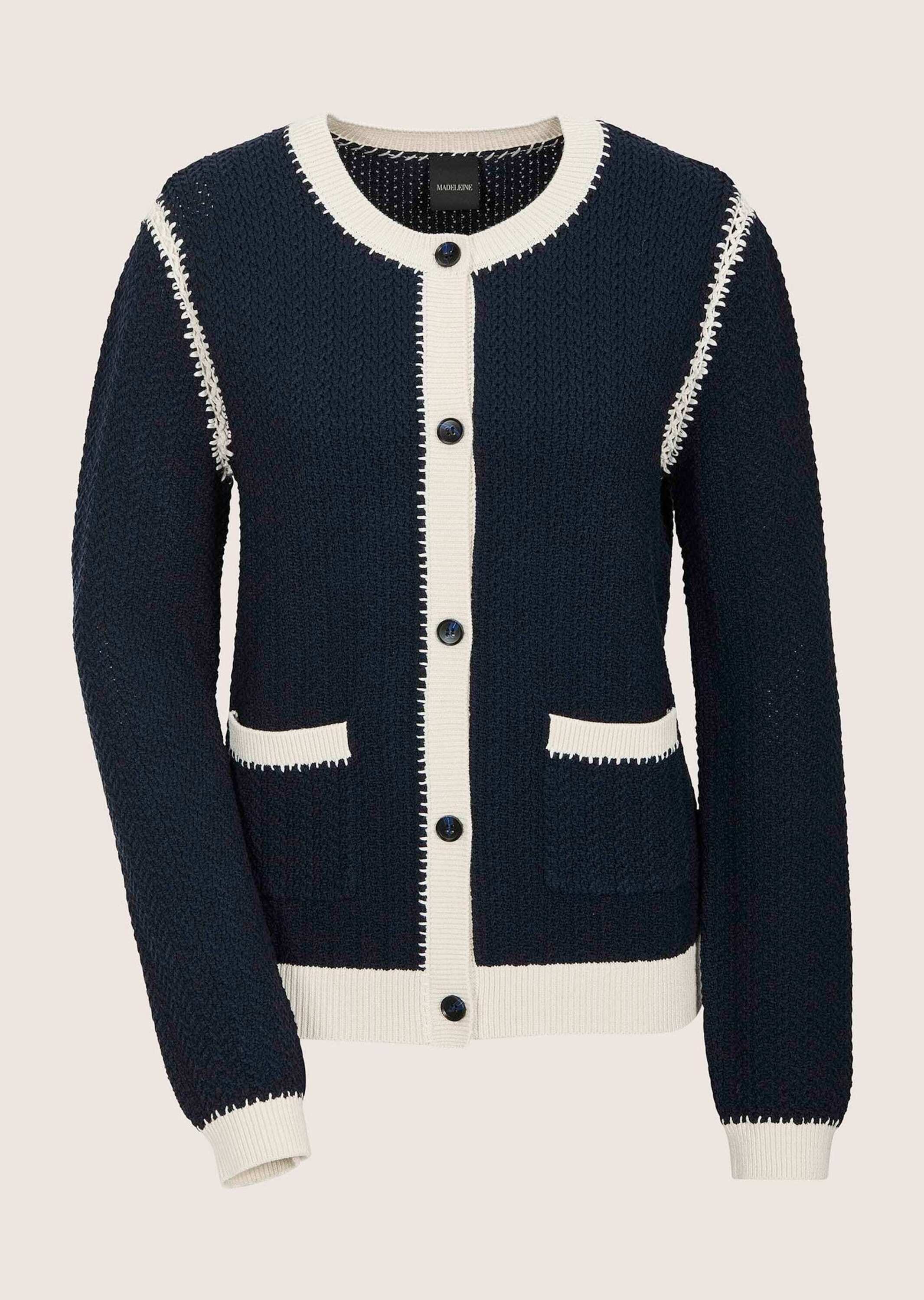 MADELEINE Strickjacke "Strickjacke Langarm Cardigan mit Zopfmuster, Kaschmi günstig online kaufen