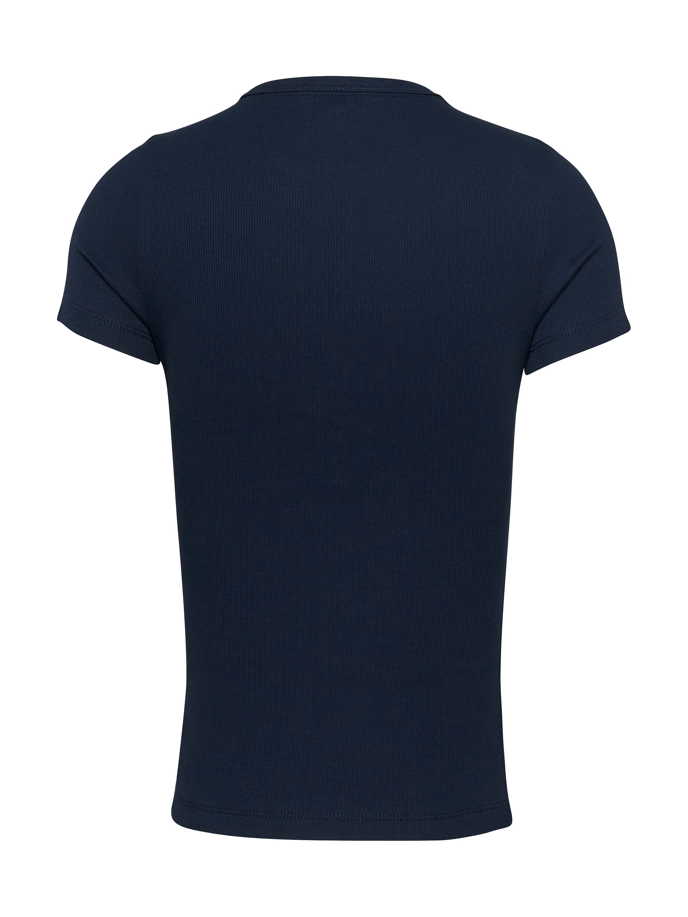 Tommy Jeans T-Shirt »TJW SLIM BADGE RIB TEE«, in Rippoptik
