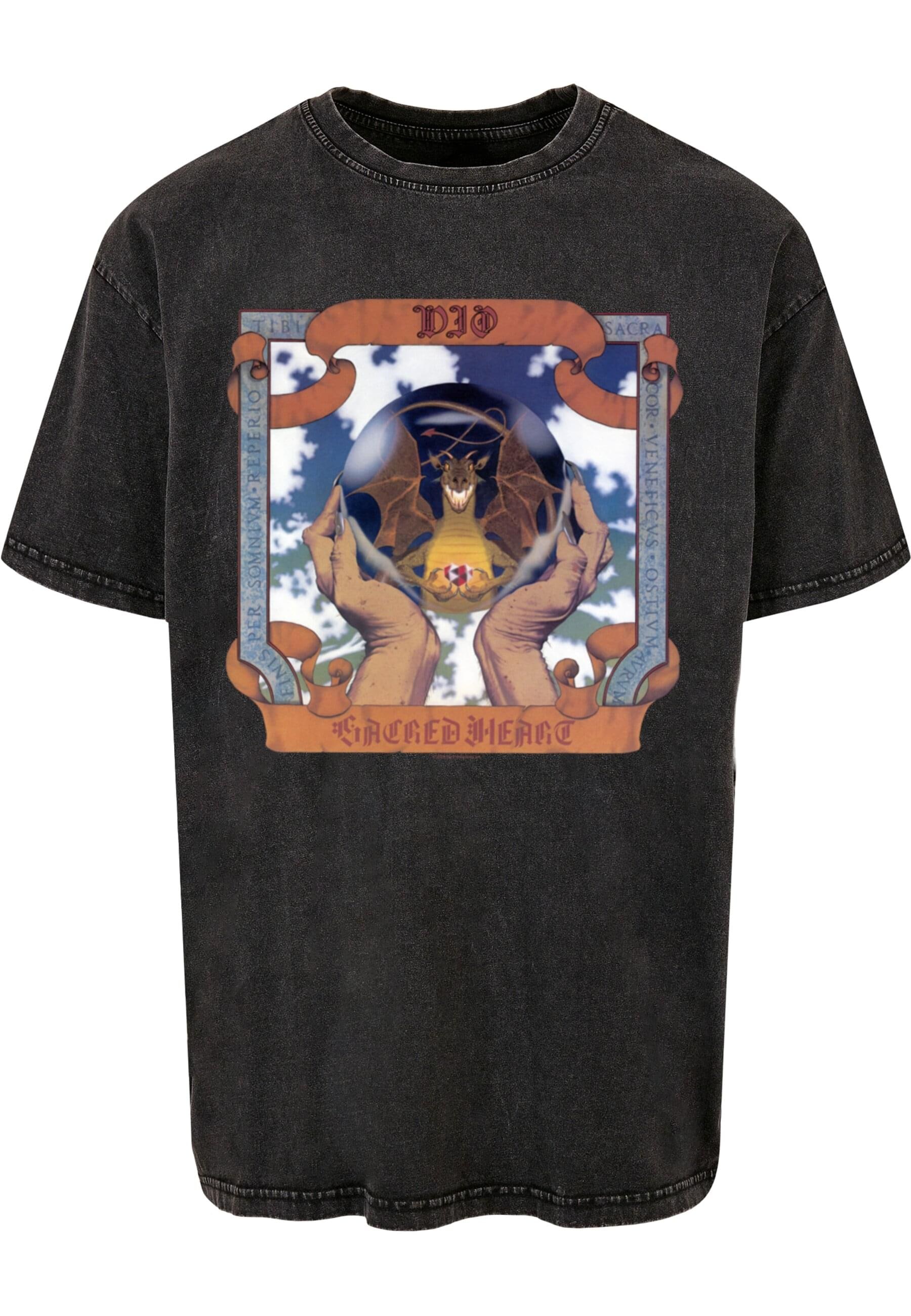 Merchcode T-Shirt "Merchcode DIO - Sacred Heart Acid Washed Oversize Tee" 1 günstig online kaufen