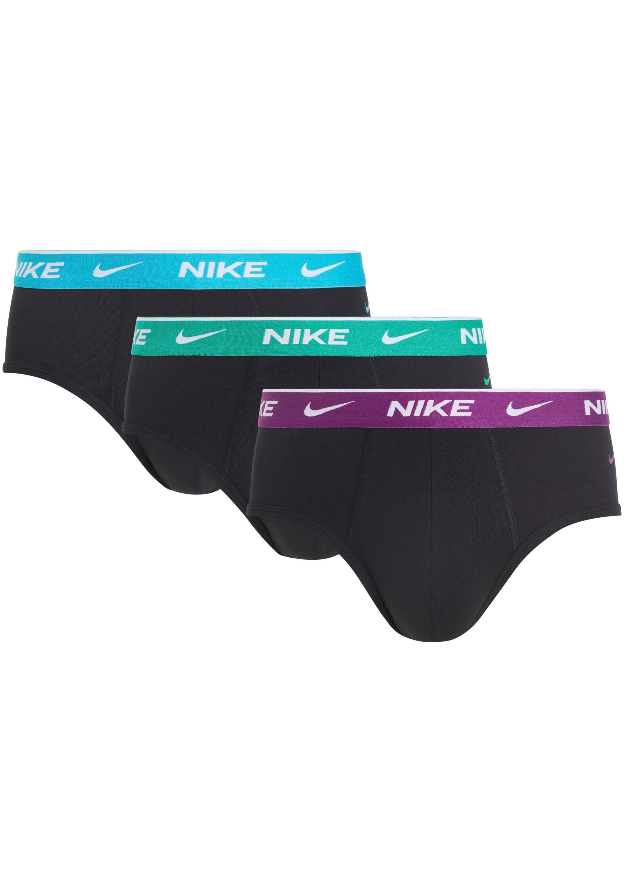 NIKE Underwear Slip "BRIEF 3PK", (Packung, 3 St., 3er-Pack), mit Logo-Elastikbund