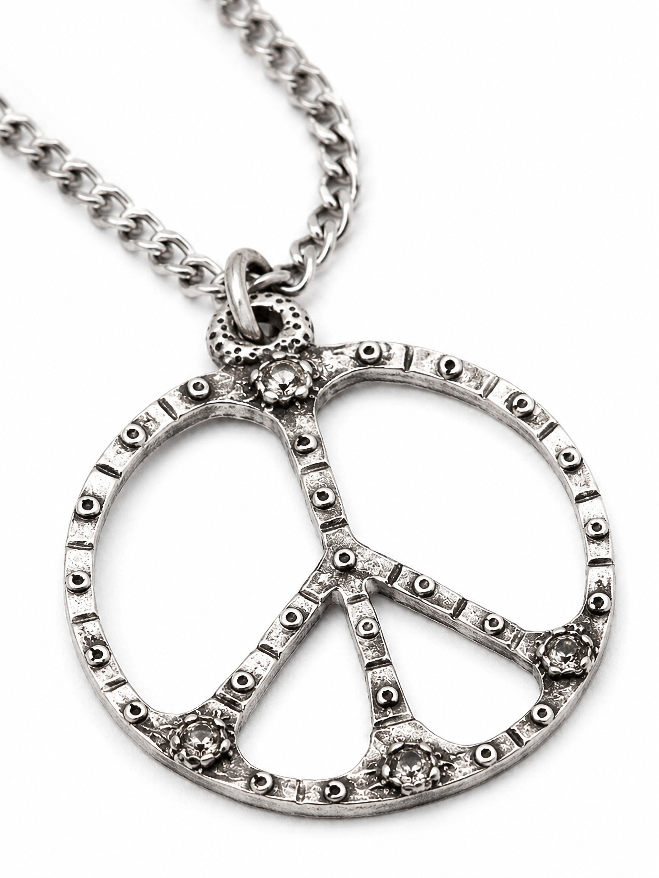 COLLEZIONE ALESSANDRO Lange Kette »Peace« mit XL Peace Anhänger