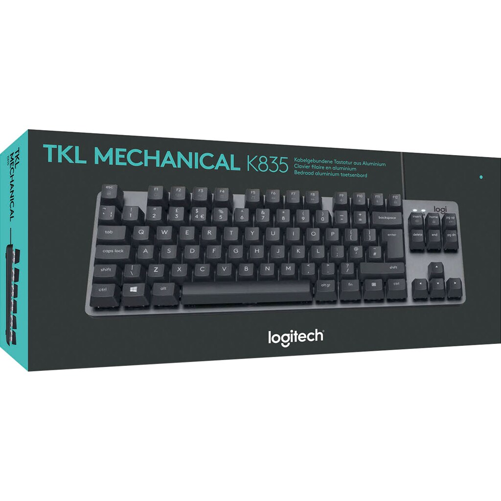 Logitech Tastatur »K835 TKL MECHANICAL - Switch Red«, (USB-Anschluss-Fn-Tasten)