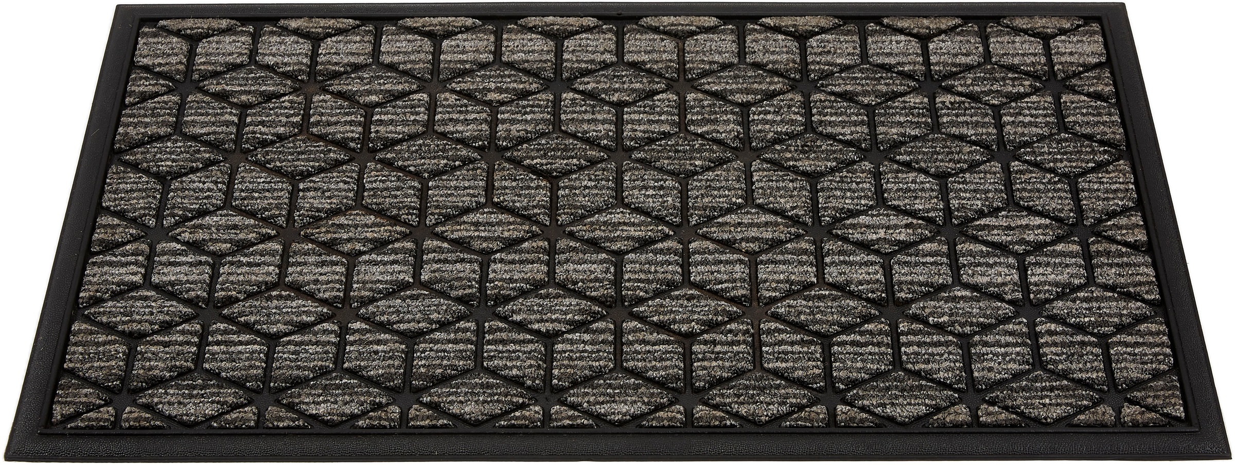 Fußmatte ASTRA "Border Graphic", grau (anthrazit), B:45cm H:8mm L:75cm, Gummi, Kunstfaser, Teppiche, Fußmatte, Türmatte, Schmutzfangmatte, rutschfest, in und Outdoor 2