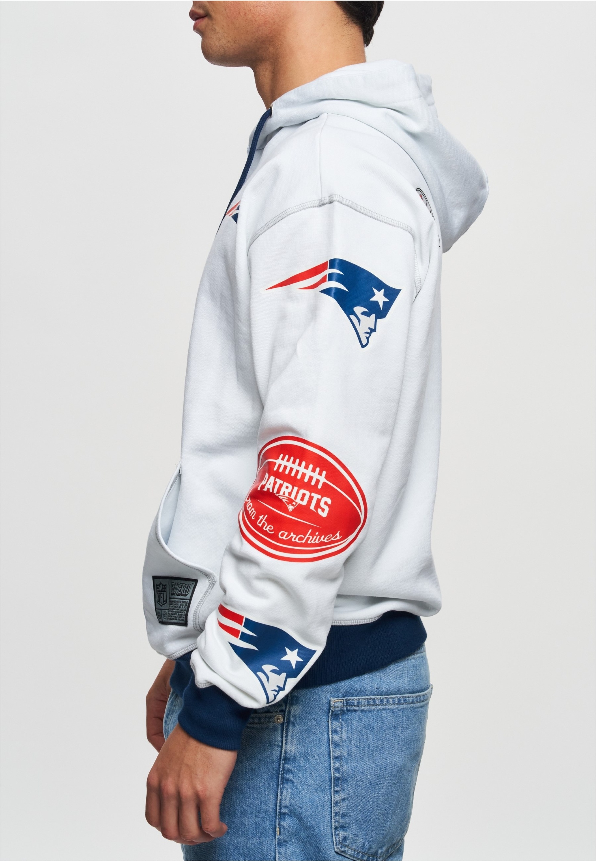 Recovered Kapuzensweatshirt »NFL Patriots Ink Dye Effect On«, für alle New England Patriots-Fans