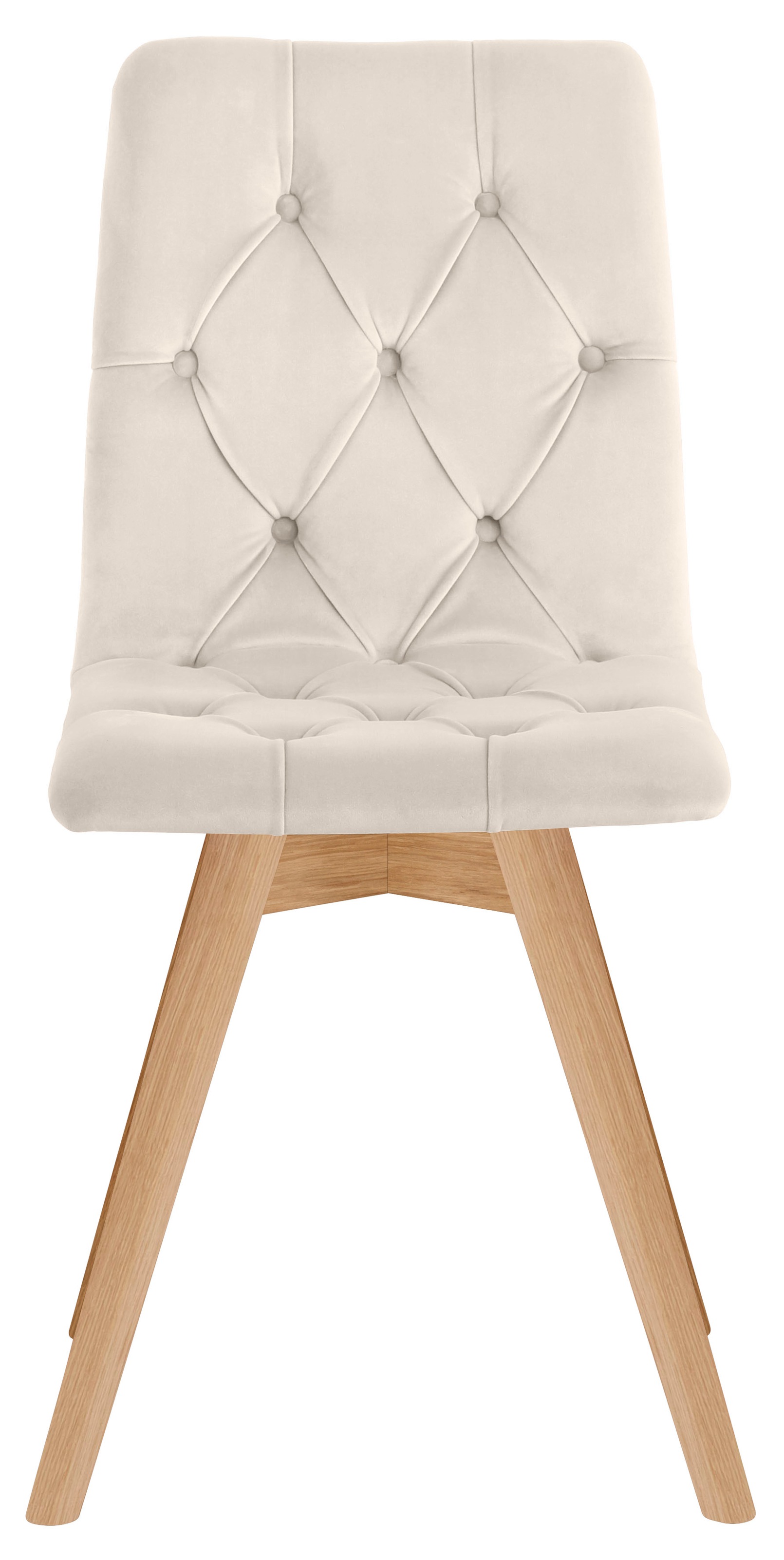 andas Esszimmerstuhl »Rania«, (Set), 4 St., Samtoptik, im 2er/4er/6er Set, Massivholzbeinen