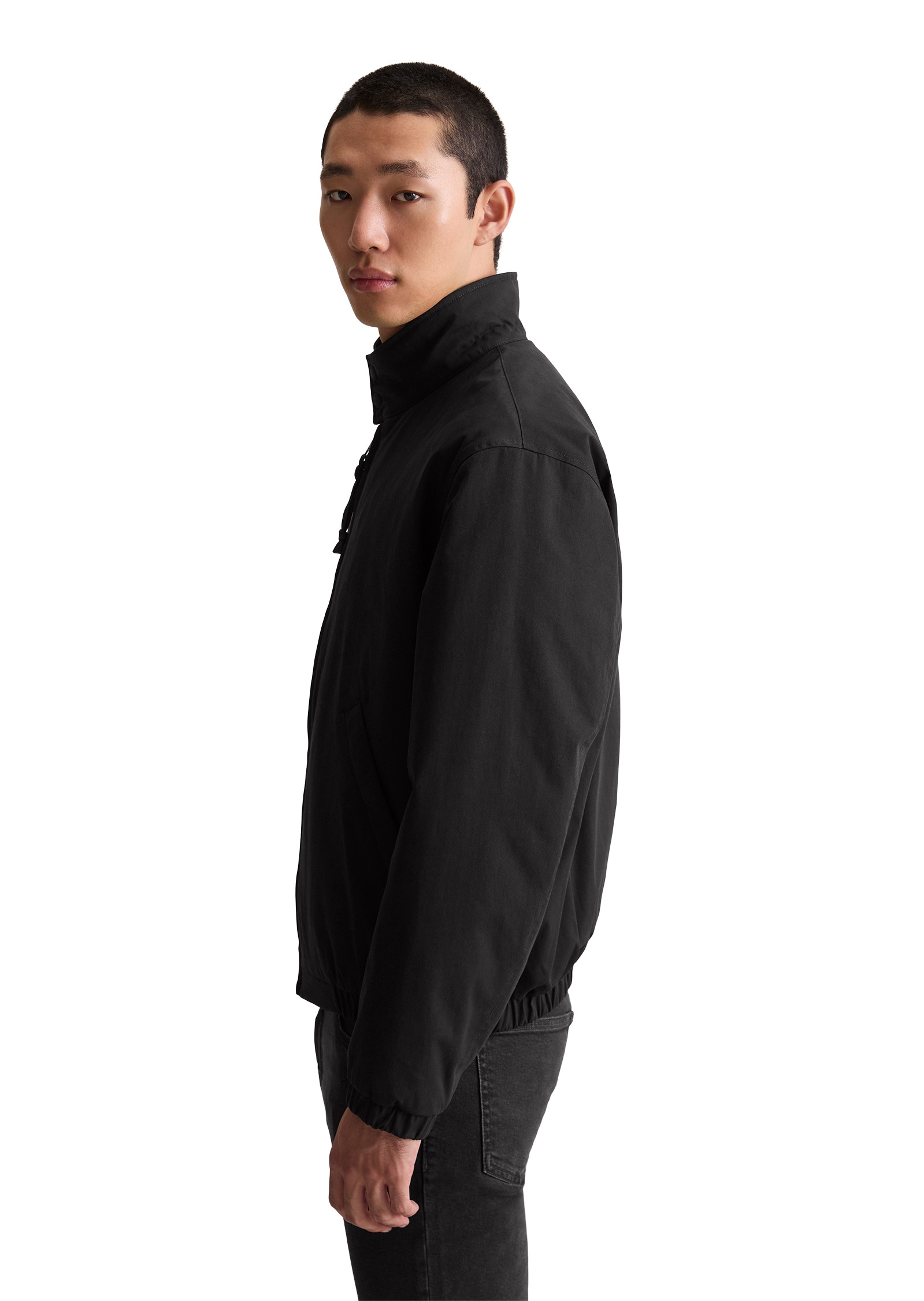 Marc O'Polo DENIM Outdoorjacke »mit elastischem Bund«, ohne Kapuze