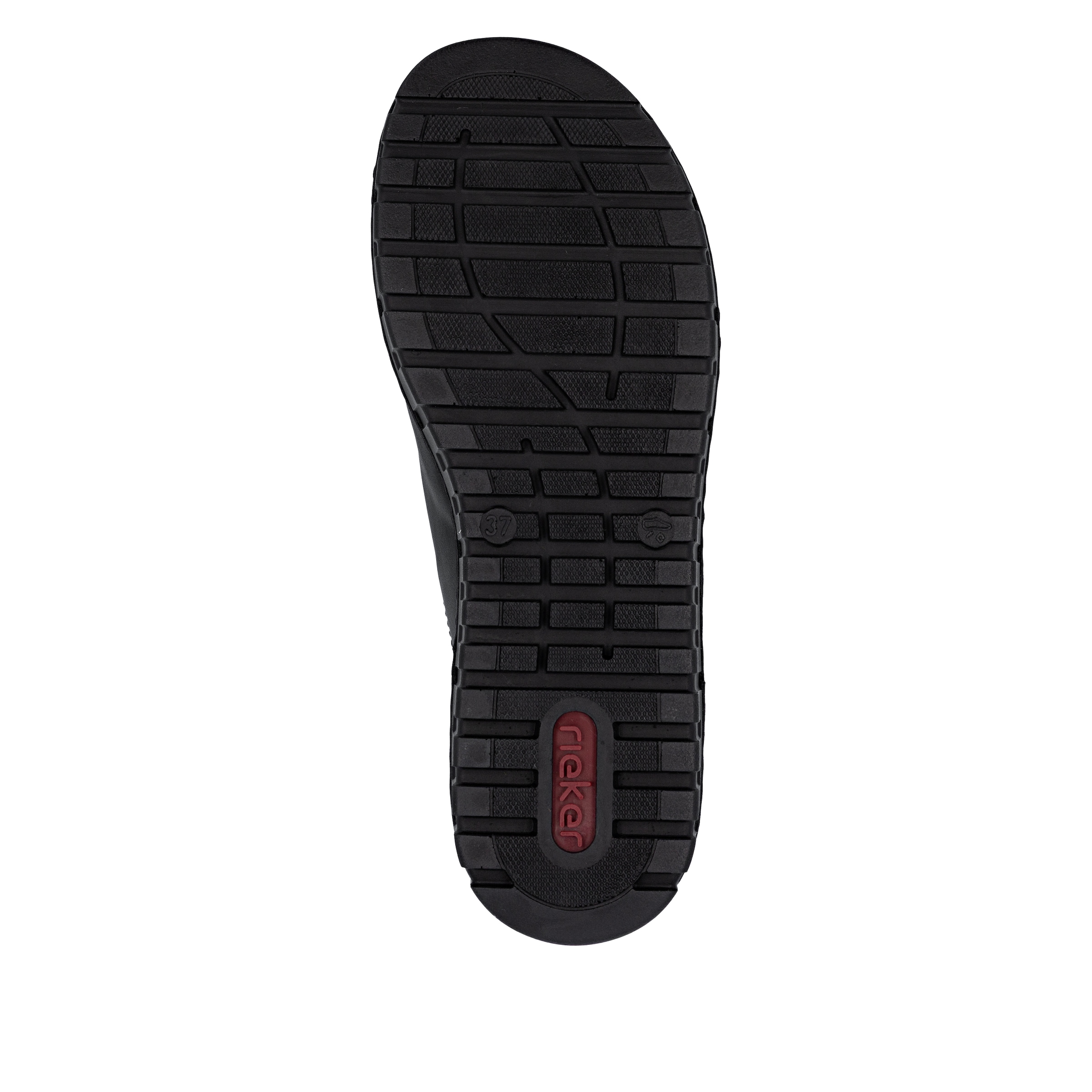 Rieker Pantolette  Sommerschuh, Schlappen, Hausschuh mit modischer Plateausohle