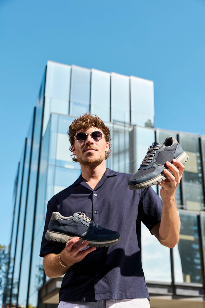 Thumbnail - Rieker Sneaker Schnürschuh, Halbschuh, Freizeitsneaker mit Profilsohle