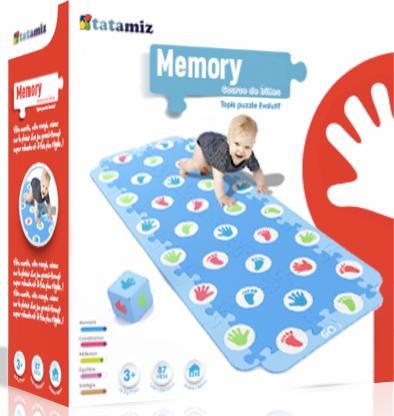 tatamitz Puzzle Krabbel Memory, Puzzlematte, Bodenpuzzle bunt Kinder Ab 3-5 Jahren Altersempfehlung