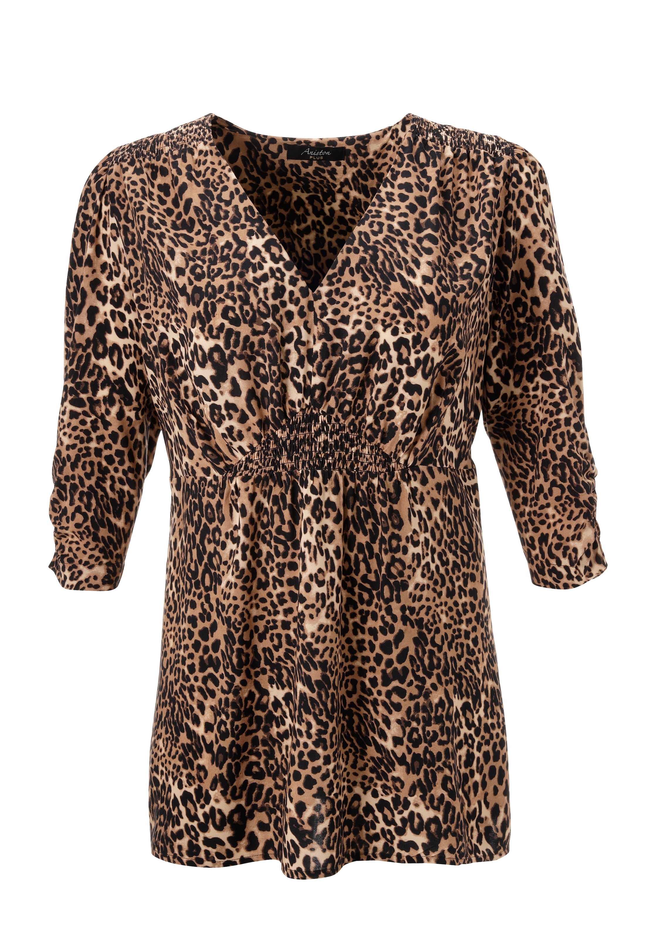 Aniston PLUS Schlupfbluse, in aktuellen Leoprint - NEUE KOLLEKTION