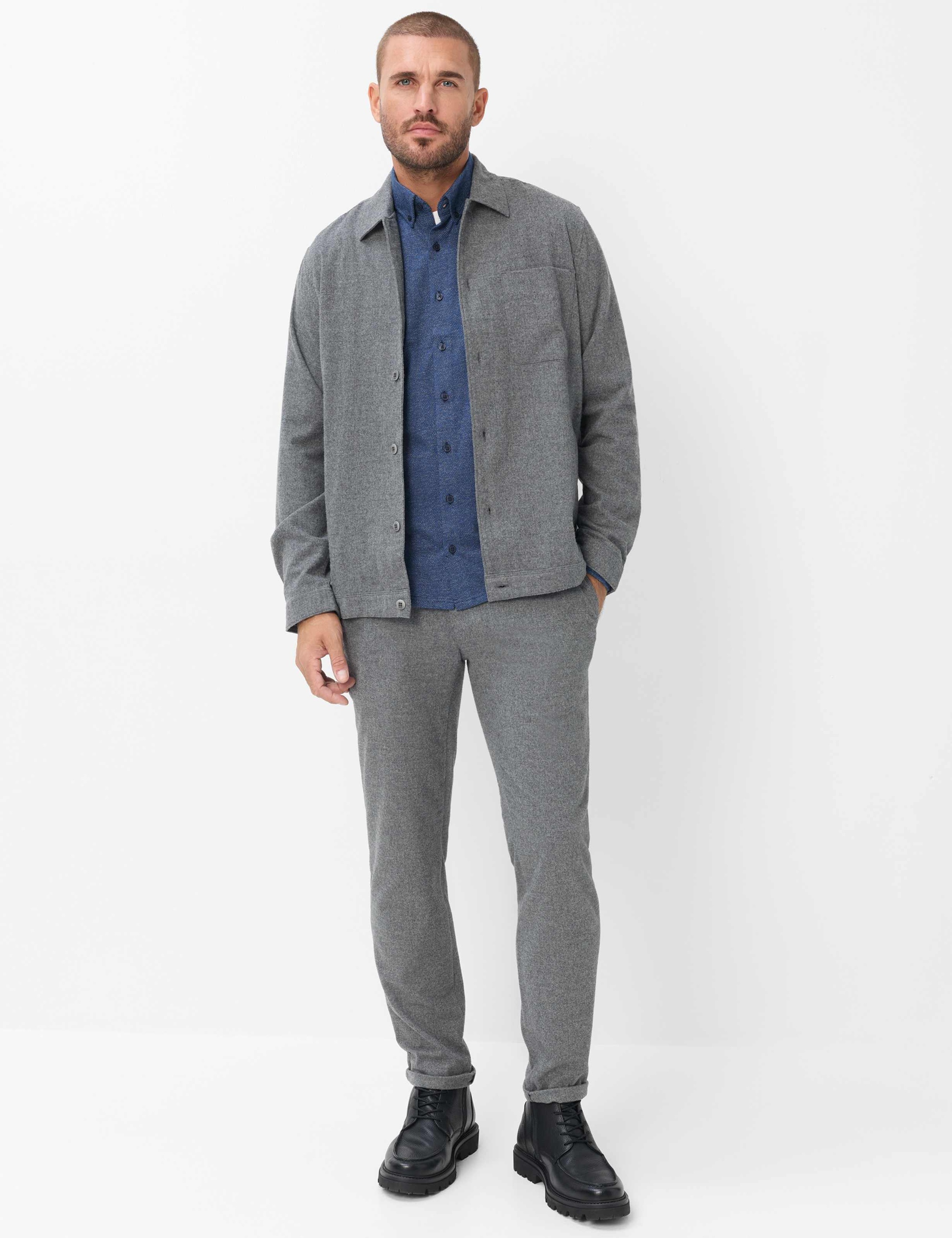 Brax Businesshemd »Style DANIEL« Jersey: Langarmhemd aus reiner Baumwolle