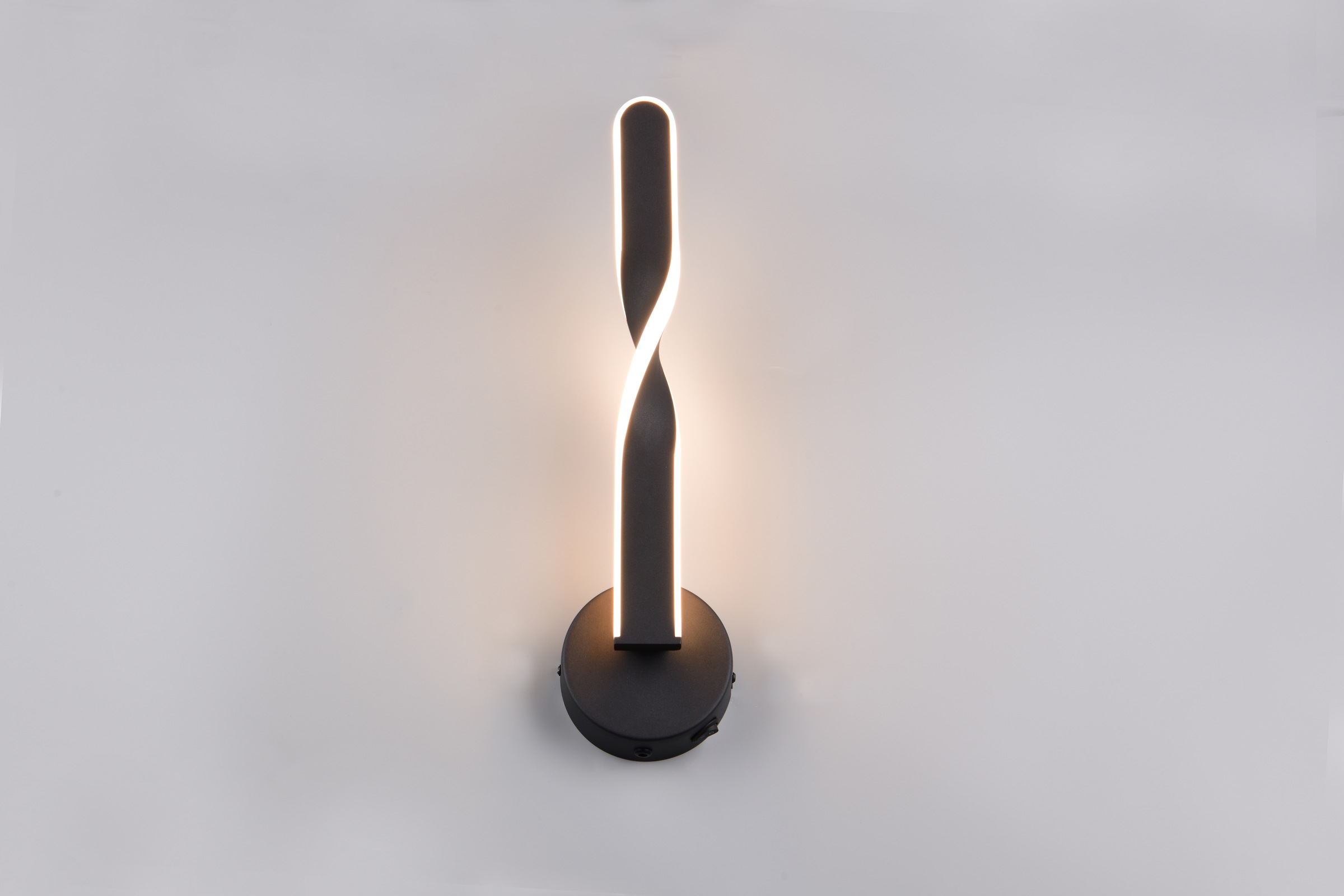 REALITY Leuchten LED Wandleuchte »GINKO, LED Wandlampe mit Schalter, 11W 1250 Lumen 3000K warmweiß«, 1 flammig, Leuchtmittel LED-Board | LED fest integriert, On/Off Kippschalter, elegant geschwungene LED Elemente Höhe 45,5cm