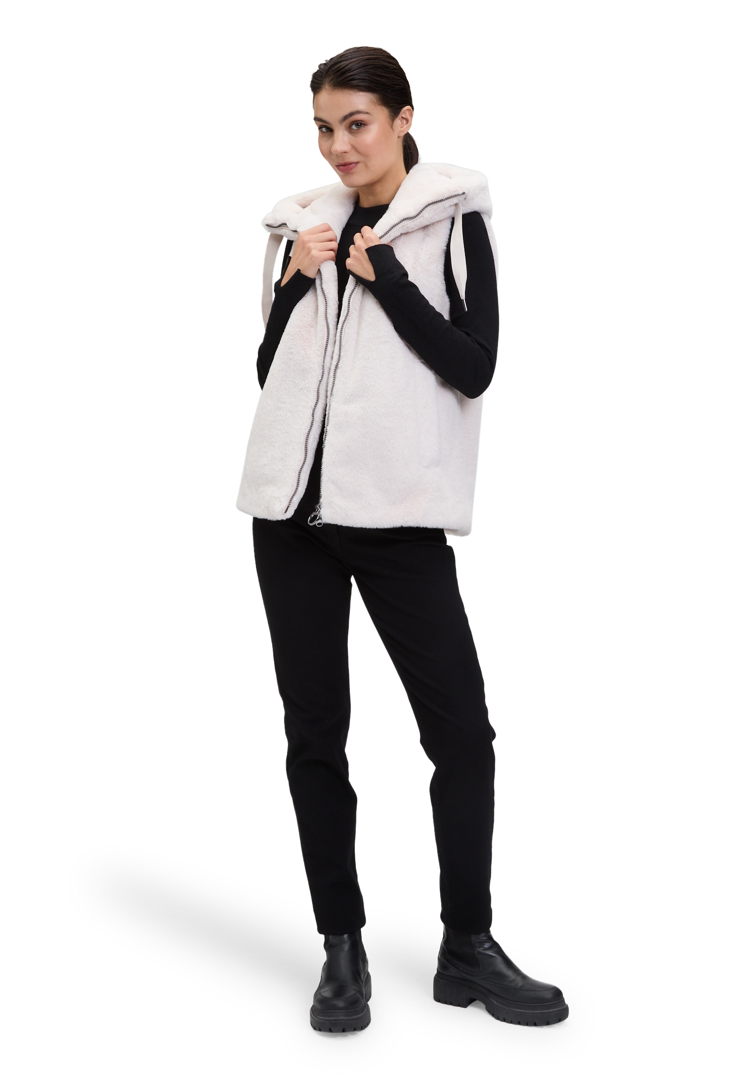 Betty Barclay Plüschweste »Betty Barclay Damen Plüschweste mit Kapuze«