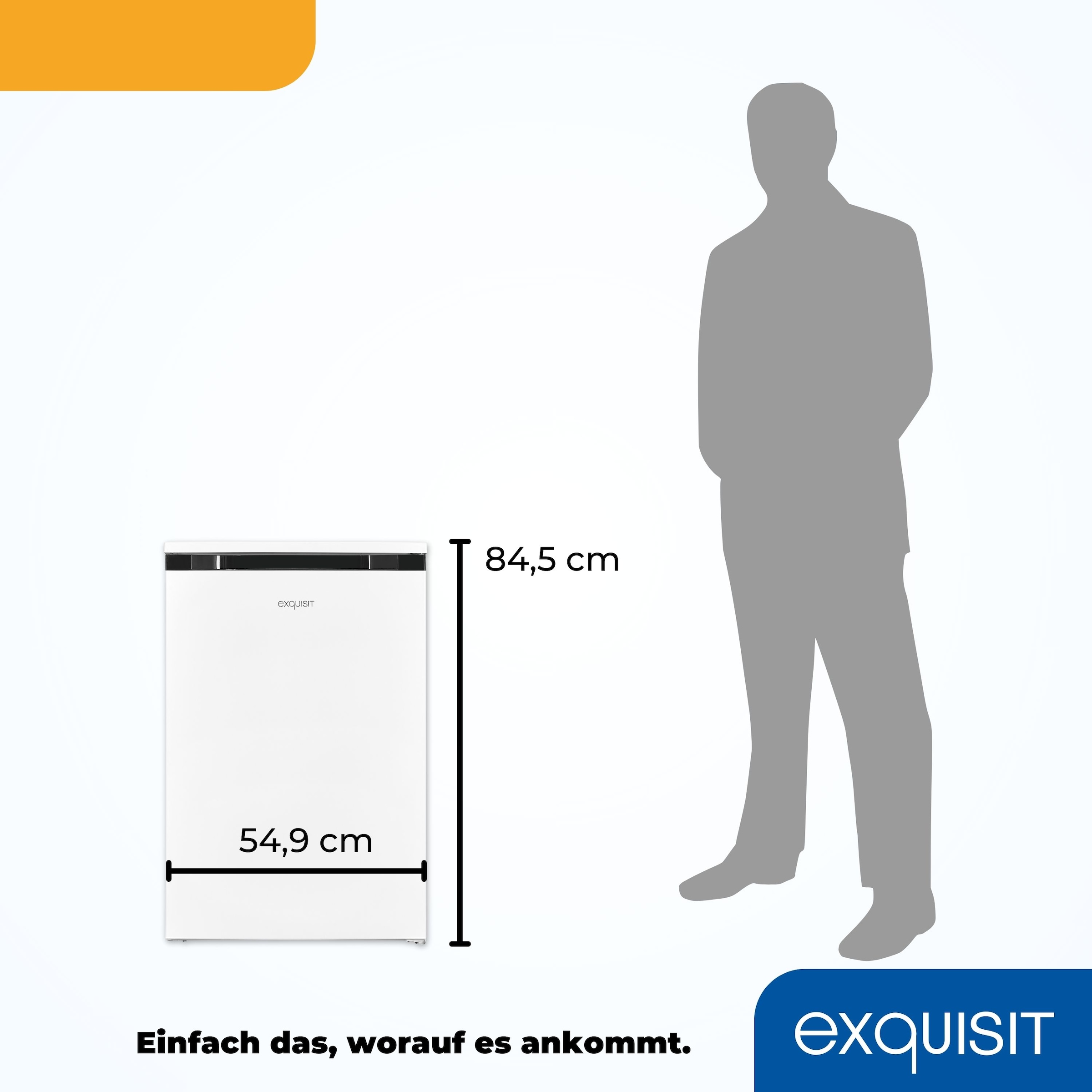 exquisit Gefrierschrank »GS81-051C«, 84,5 cm hoch, 54,9 cm breit