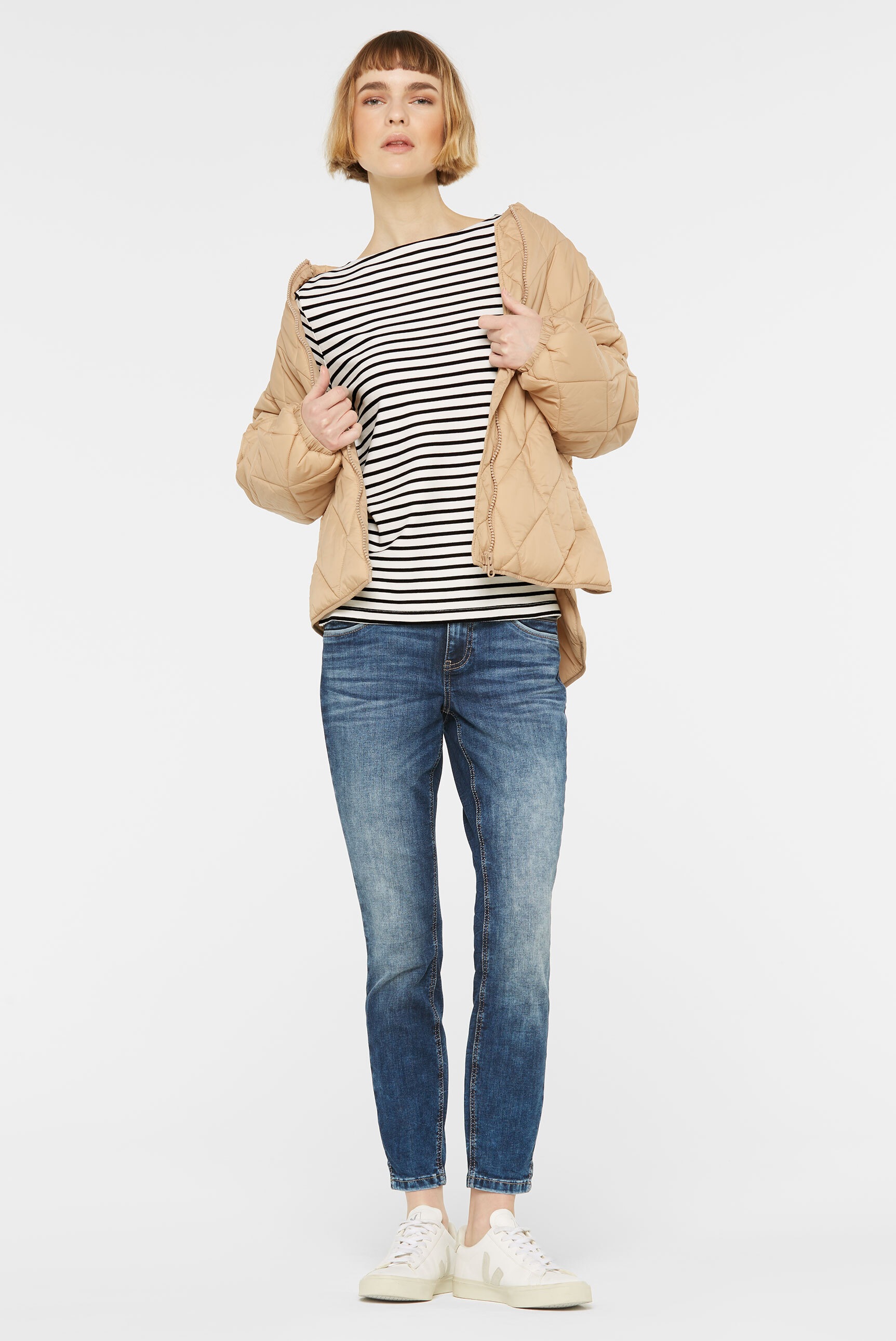 SENSES.THE LABEL 3/4-Arm-Shirt, mit verkürzten Ärmeln