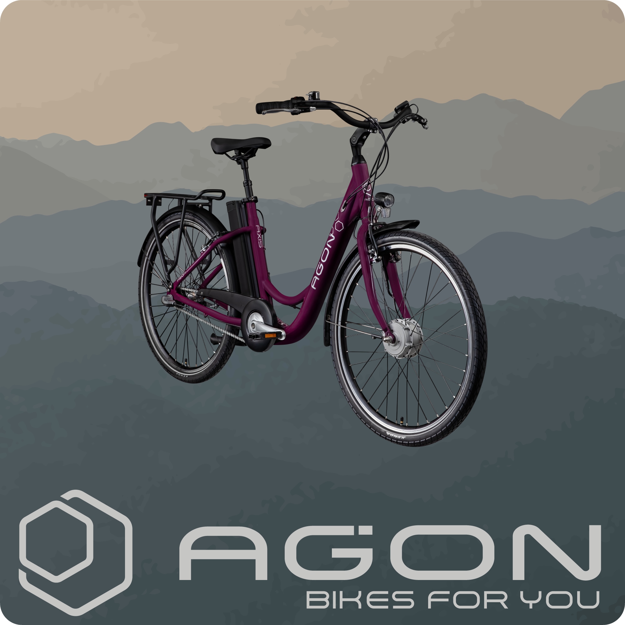 AGON »Axis« 3 Gang Nabenschaltung Frontmotor 250 W Pedelec, Elektrofahrrad für Damen u. Herren