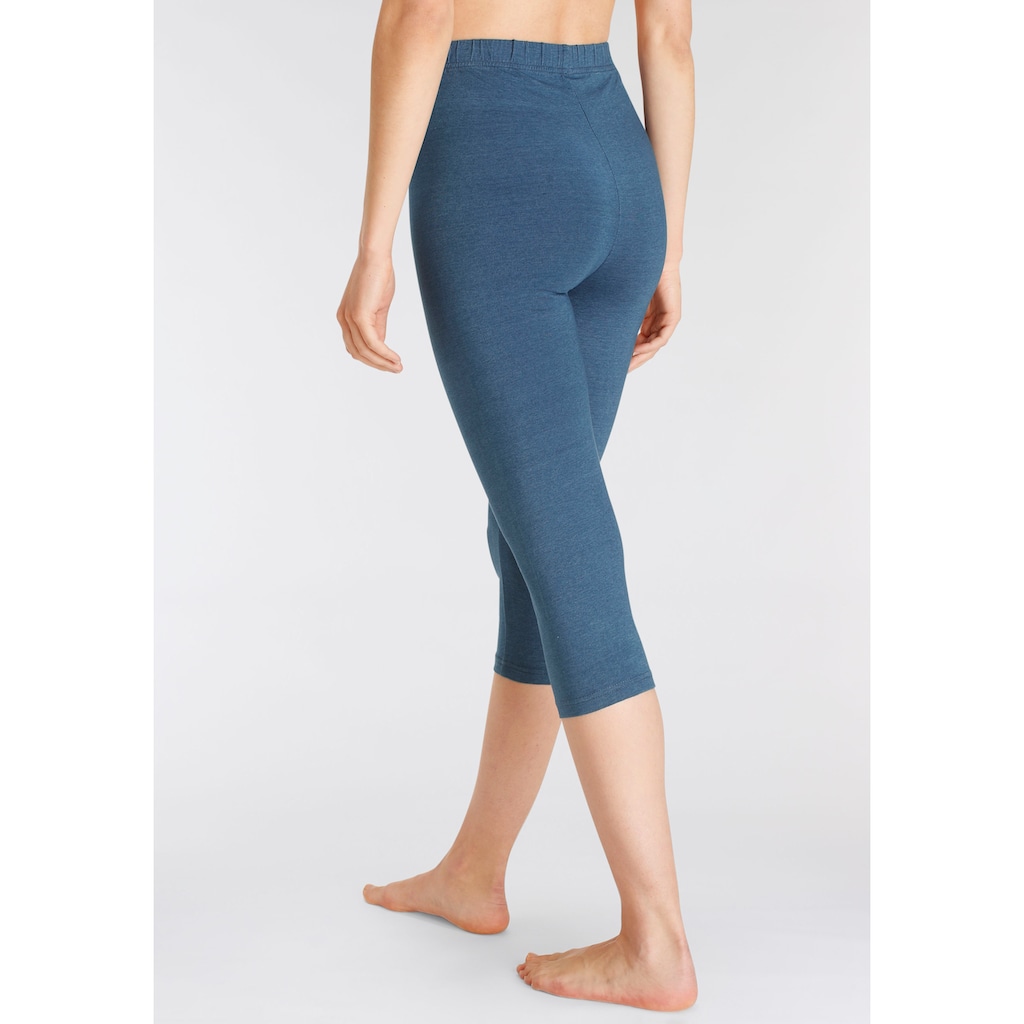 Vivance active Caprileggings, (2er-Pack), mit Gummibund, Loungewear