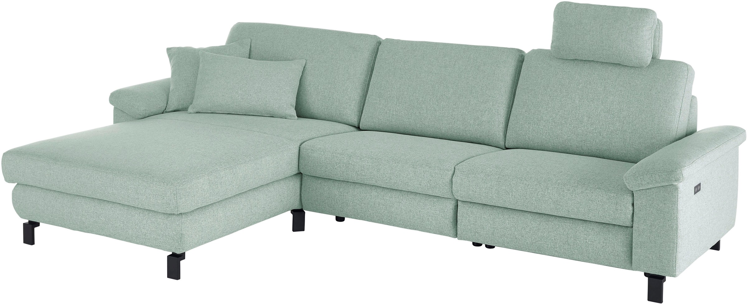 3C Candy Ecksofa »Mainau L-Form«, Relaxfunktion im 1,5-Sitzer, motorische Schlaffunktion in Longchair