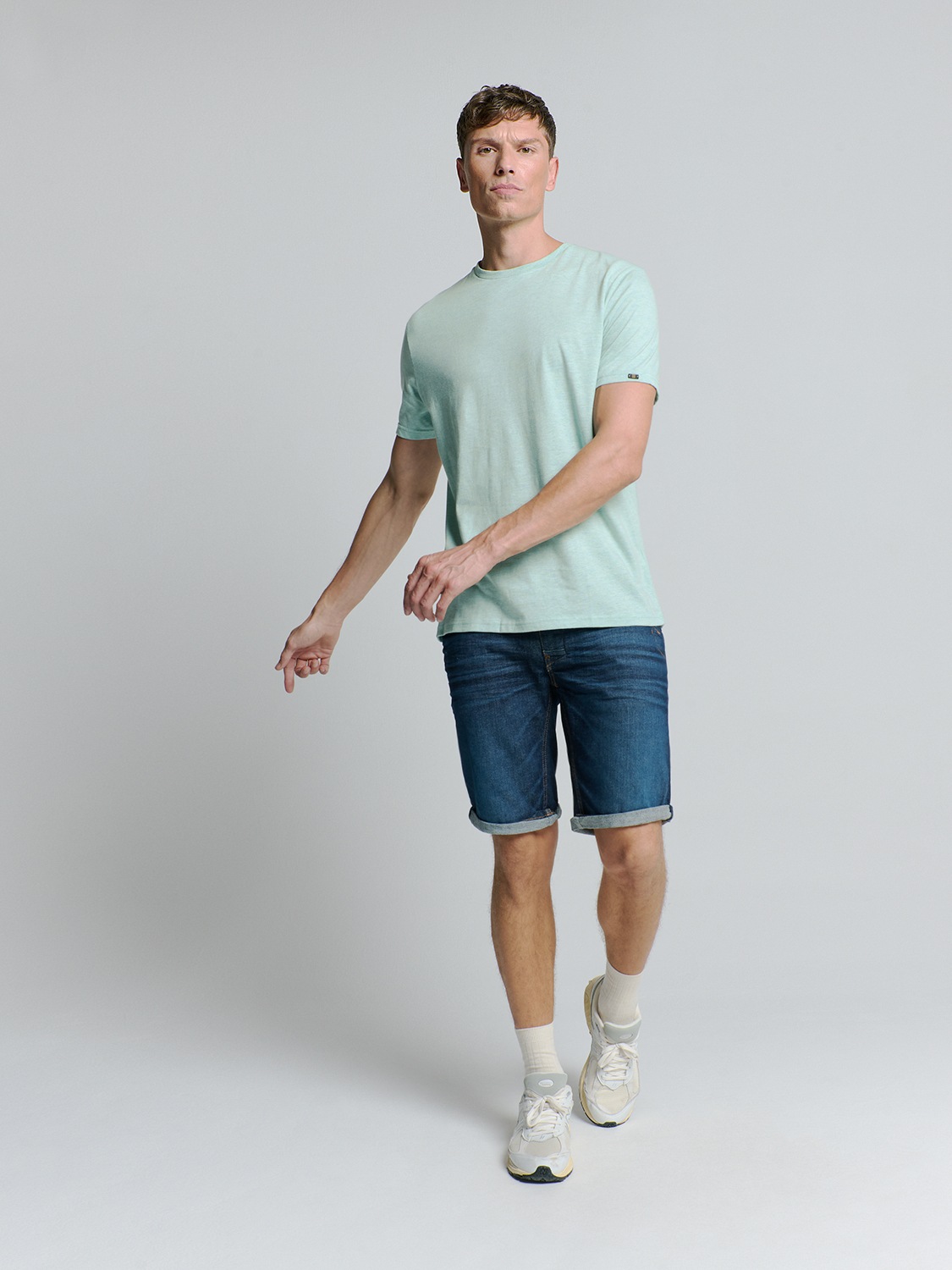 NO EXCESS T-Shirt »No Excess T-Shirt mit Rundhalsausschnitt«