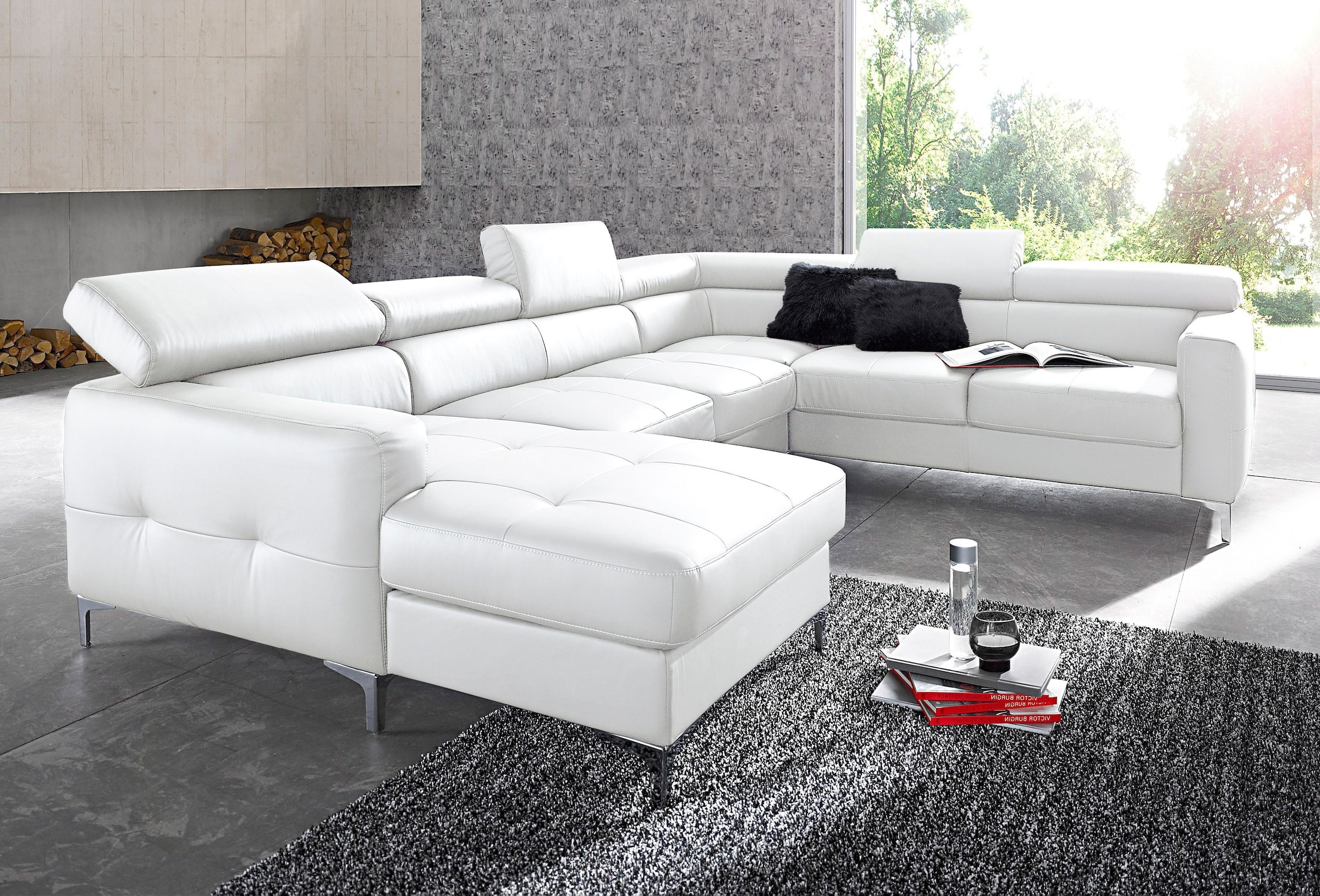 COTTA Polstergarnitur "Sammy U-Form", (Set, Tiefe der Recamiere 169 cm), Se günstig online kaufen