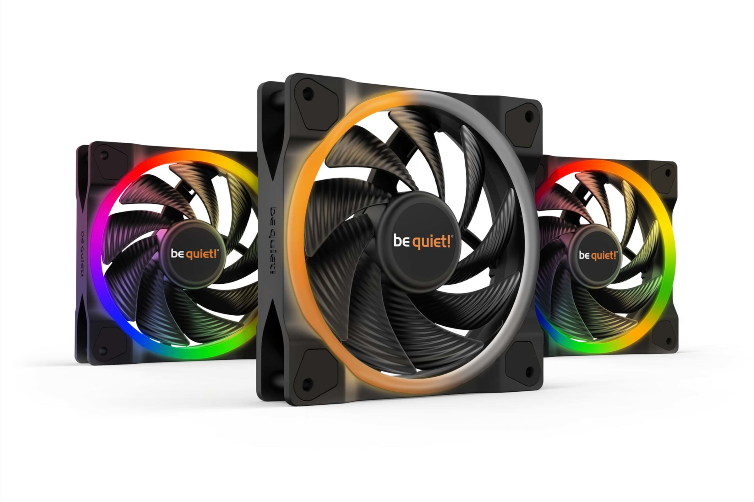 be quiet! Gehäuselüfter »Light Wings 120mm PWM high-speed Triple-Pack«, (Packung, 3 St.)
