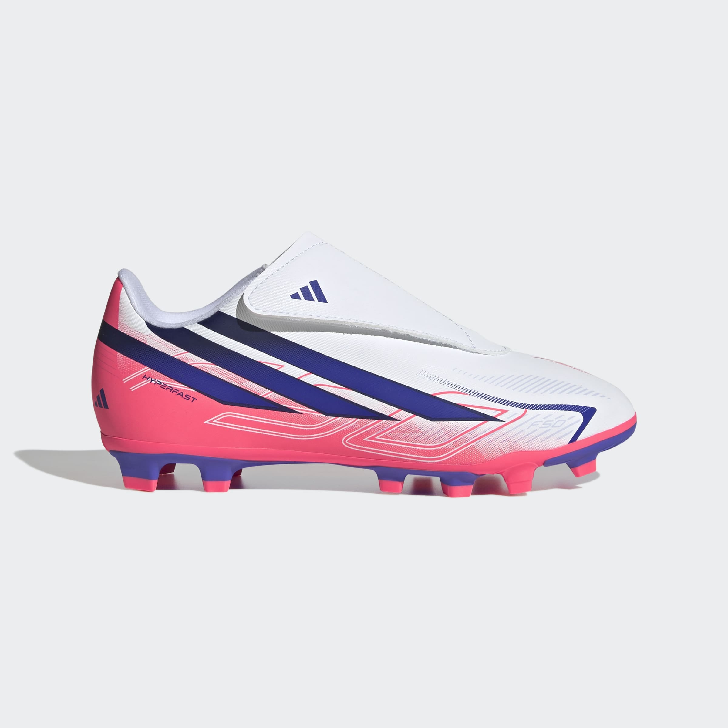 adidas Performance Fußballschuh »F50 HYPERFAST CLUB KIDS , KLETTVERSCHLUSS, FESTE BÖDEN/MULTI GROUND«  für viele verschiedene Böden geeignet, für Jugendliche & Kinder