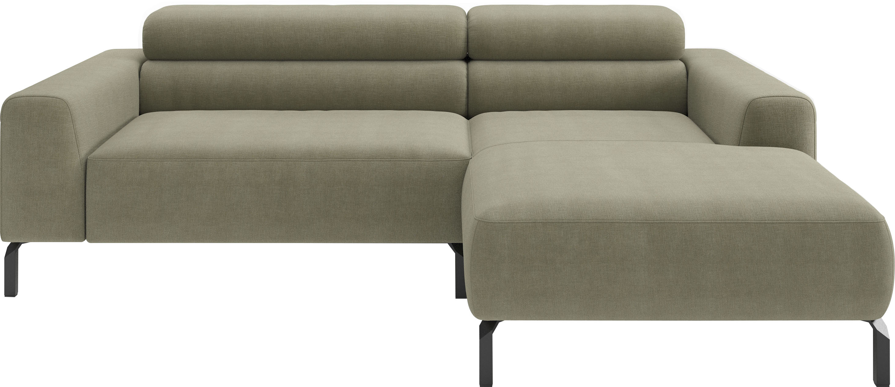Home affaire Ecksofa "Ecksofa, L-Form, incl. Kopfteilverstellung, Breite 223 cm" wahlweise elektrische Sitztiefenverstellung