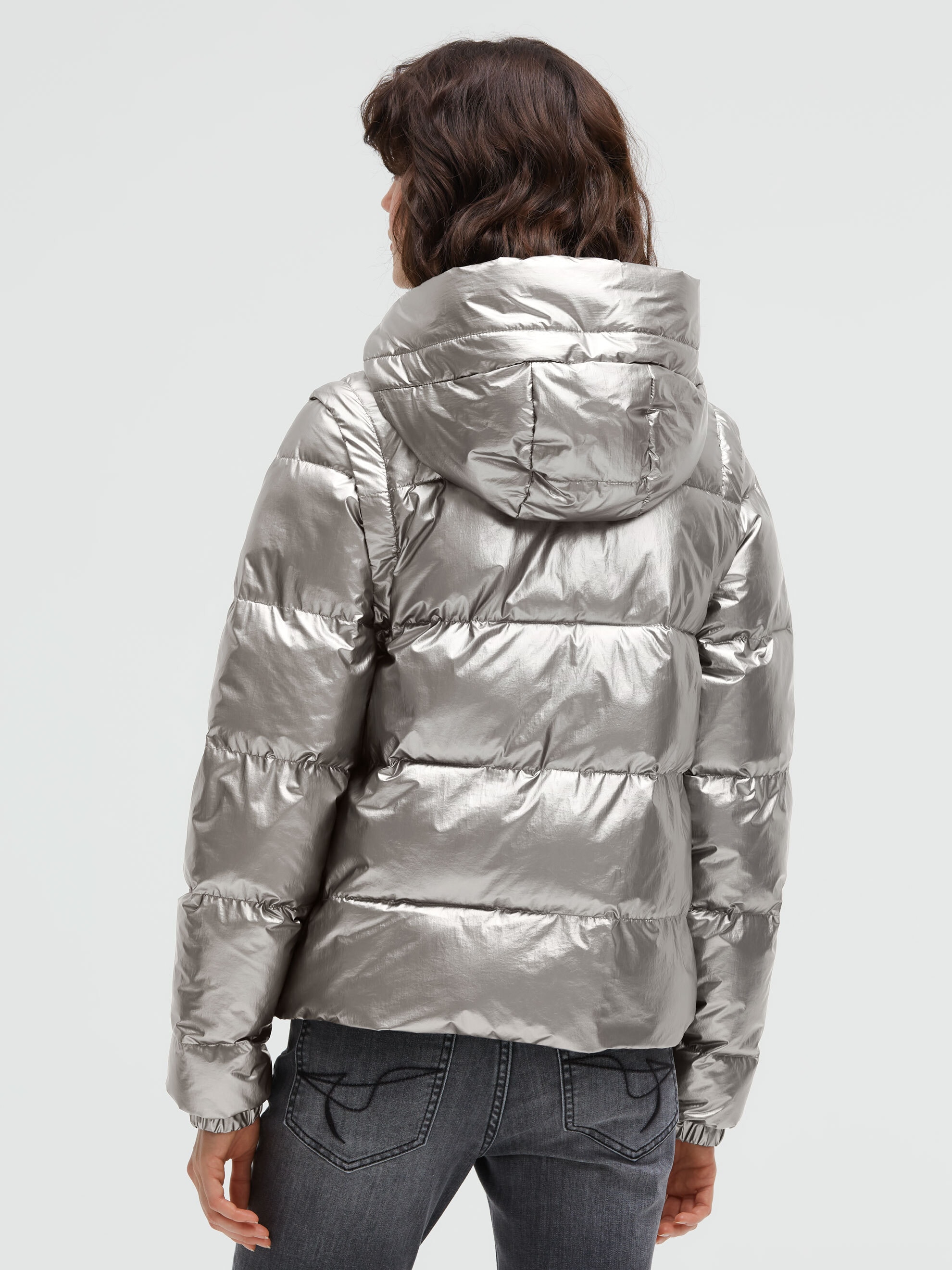 SOCCX Winterjacke mit Kapuze mit abnehmbaren Ärmeln
