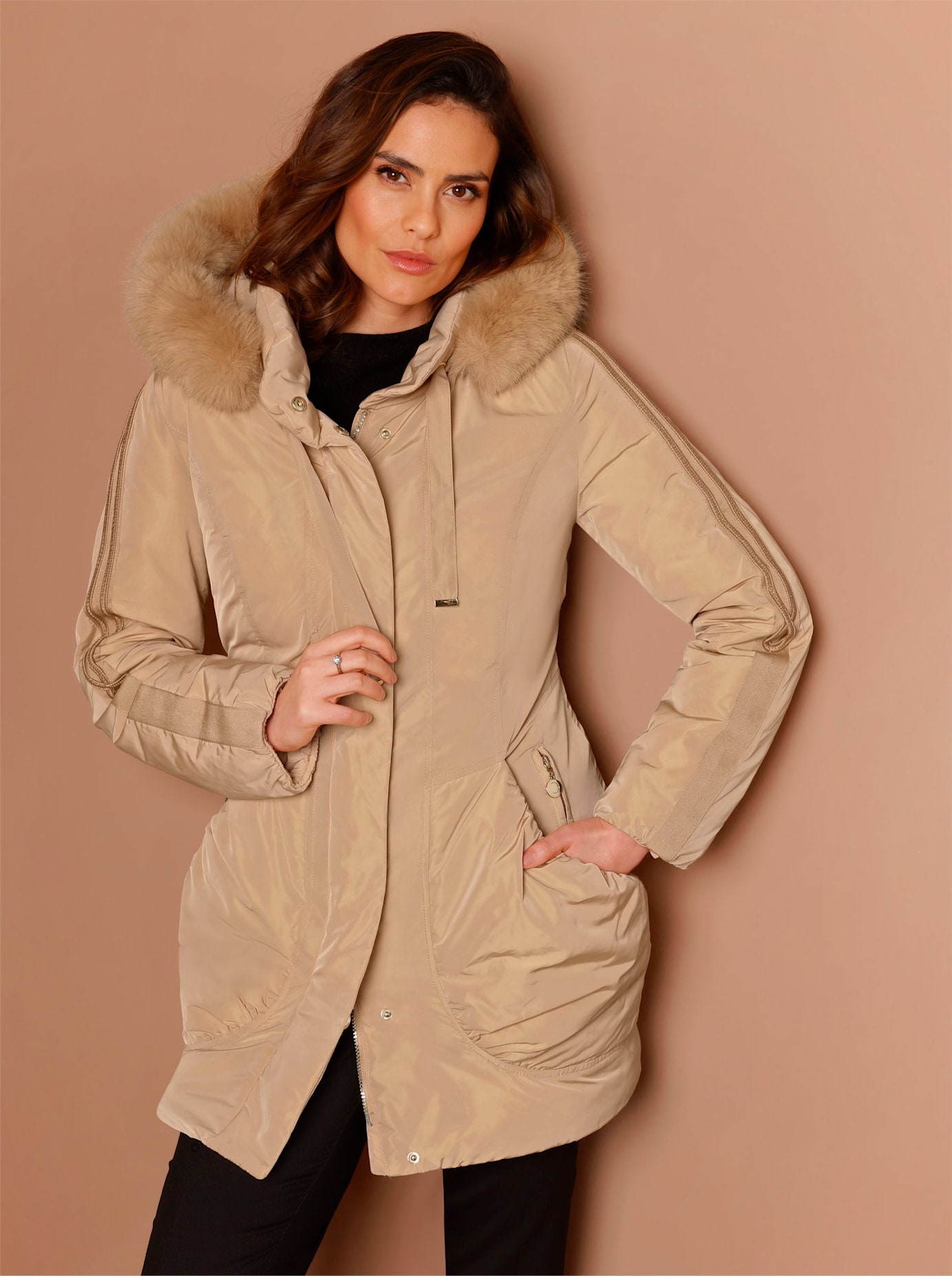 CREATION L PREMIUM Daunenjacke, mit Kapuze