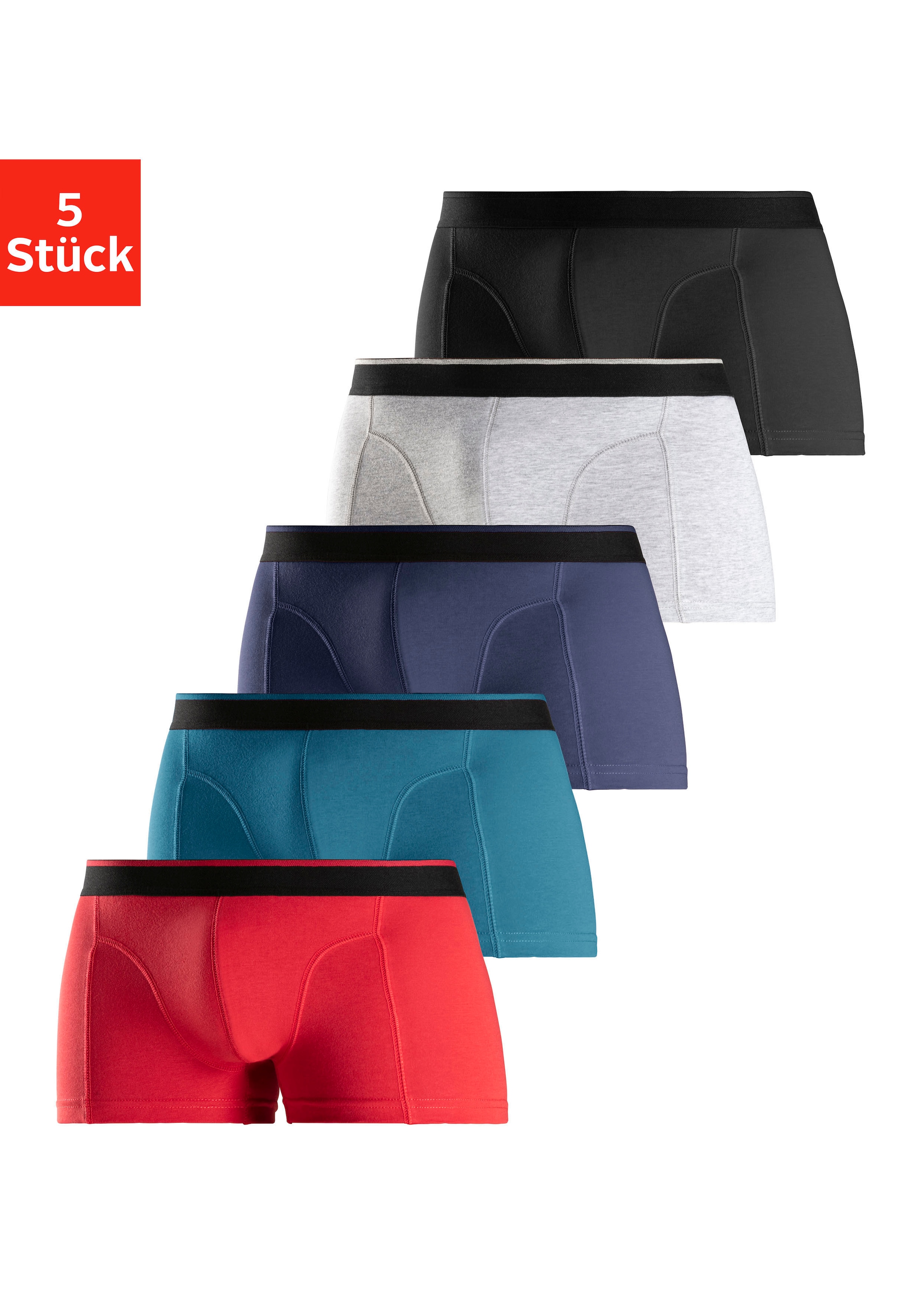 AUTHENTIC LE JOGGER Boxer "Boxershorts für Herren", (Packung, 5 St.), aus B günstig online kaufen