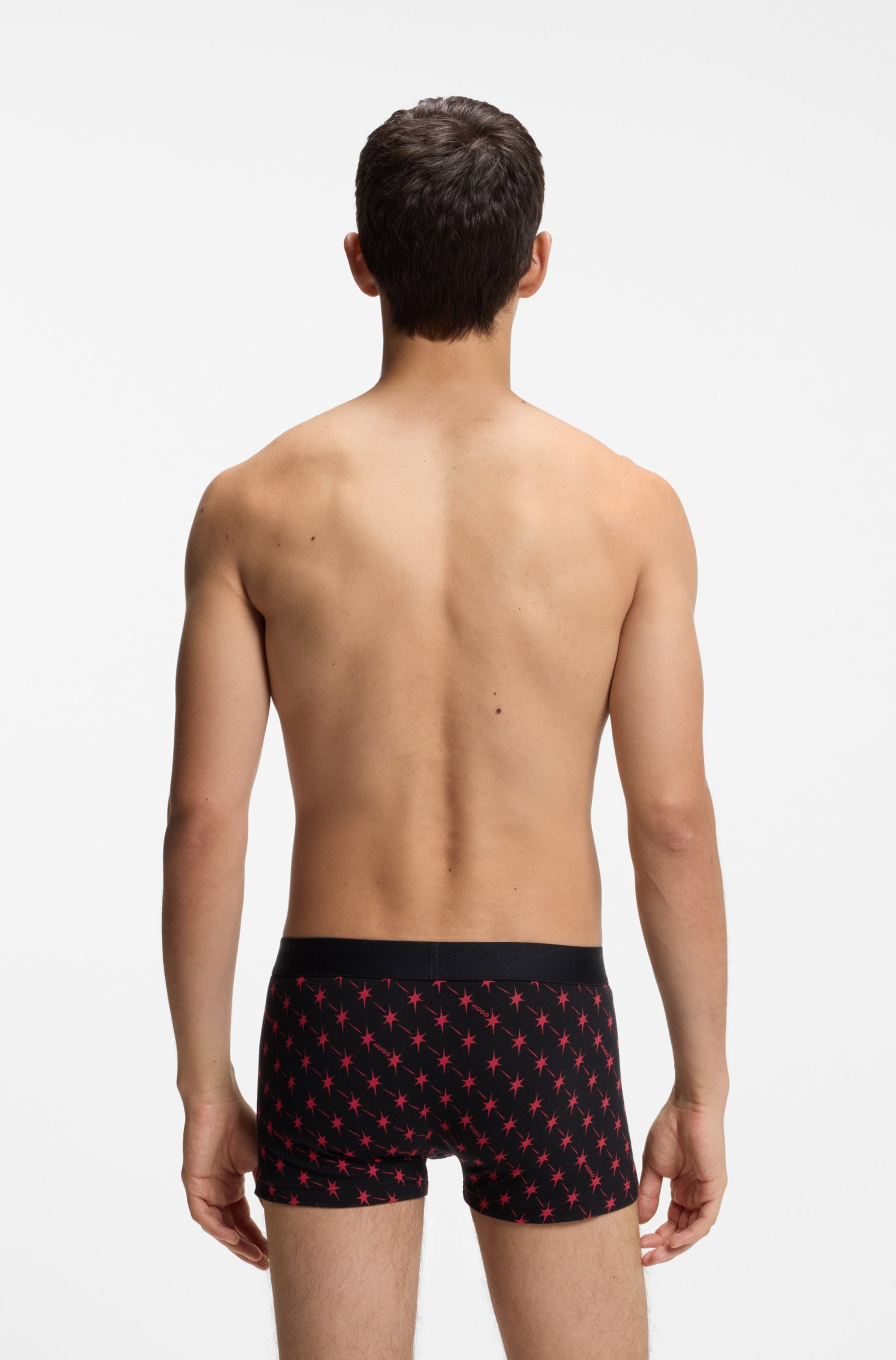 HUGO Underwear Trunk »TRIPLET GIFT SET« 3 Stk. aus Stretch-Baumwolle mit kurzem Bein und Logo-Bund