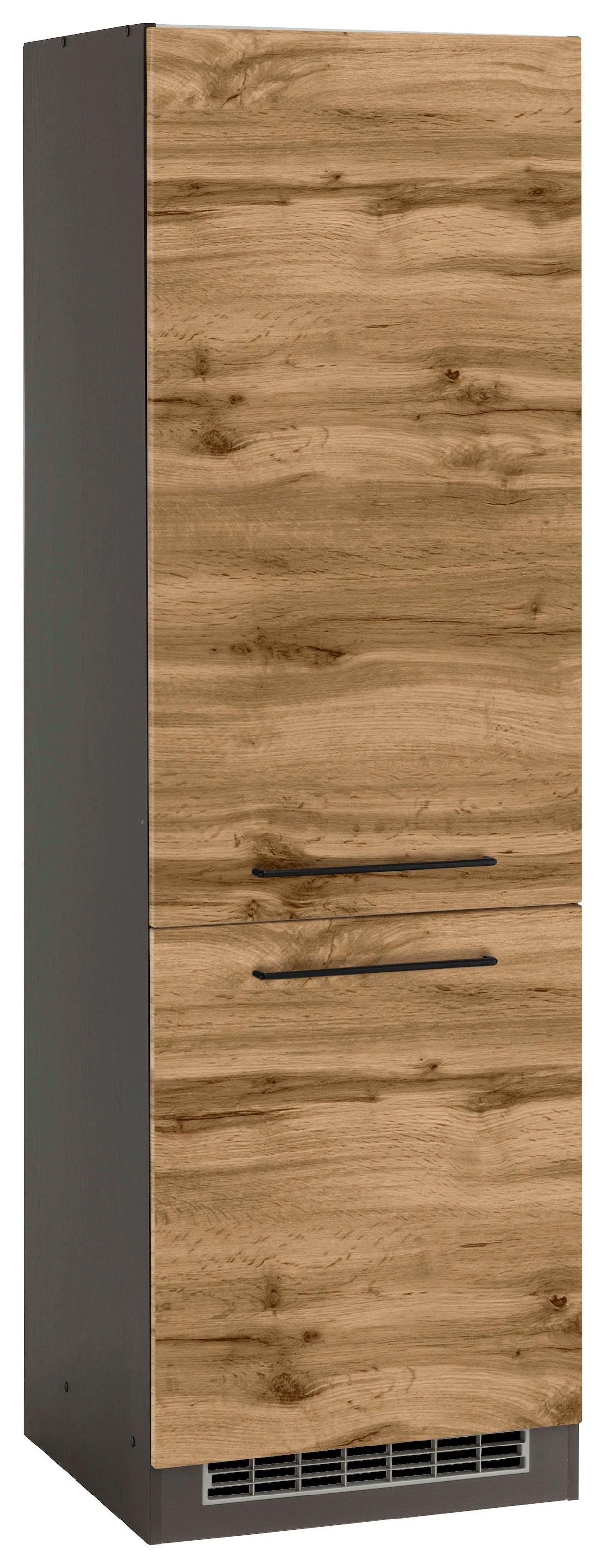 KOCHSTATION 1100000002199 "KS-Tulsa" 60 cm breit, 200 cm hoch, 2 Türen, schwarzer Metallgriff, MDF Front