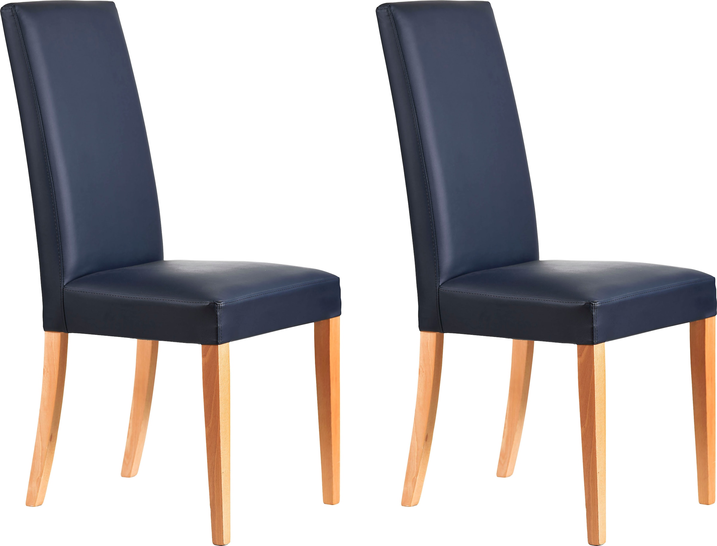Home affaire Polsterstuhl "Java" (Set) 2 Stk. Kunstleder Gestell aus Massiv günstig online kaufen
